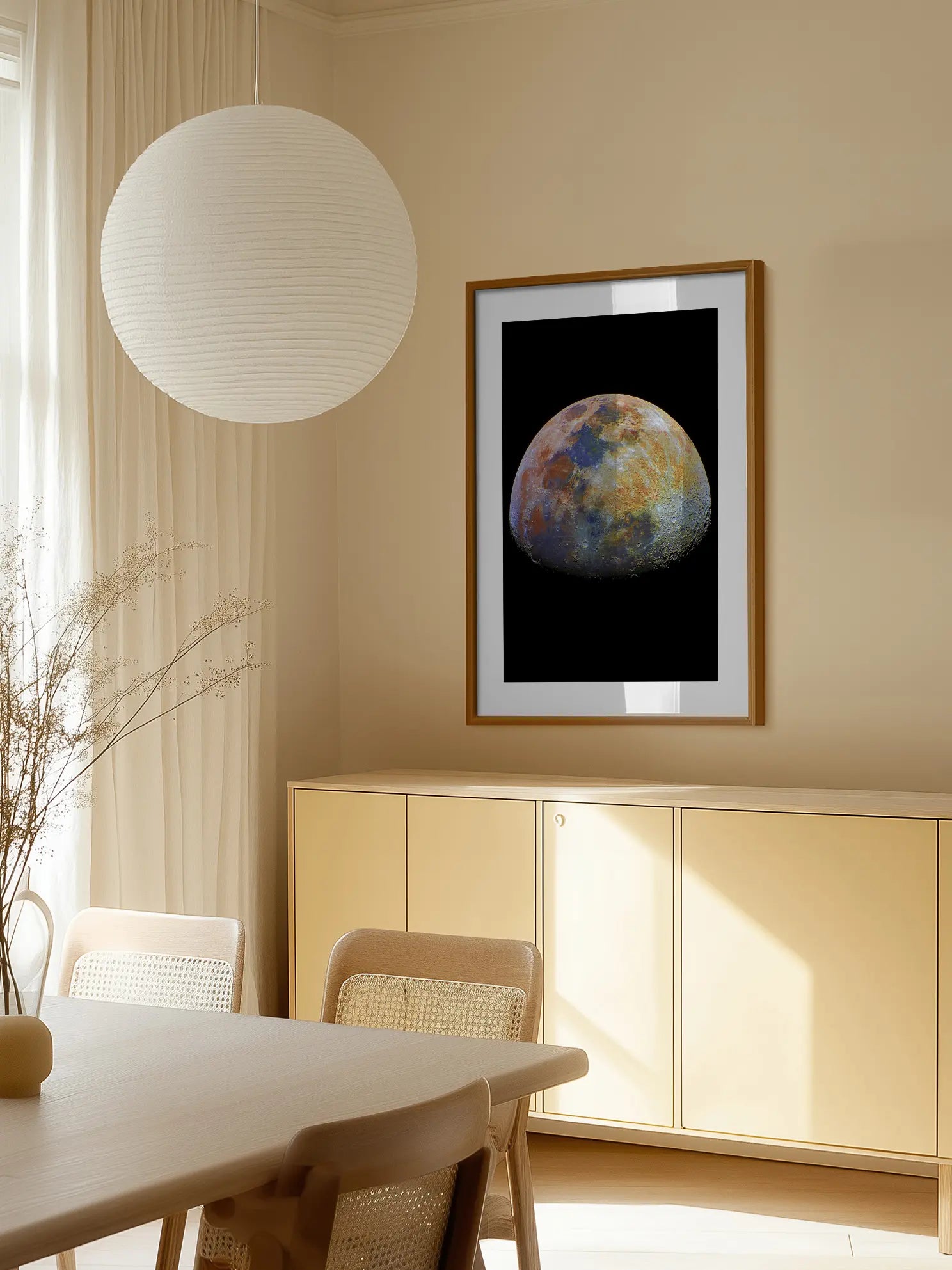 Colorful Moon Poster
