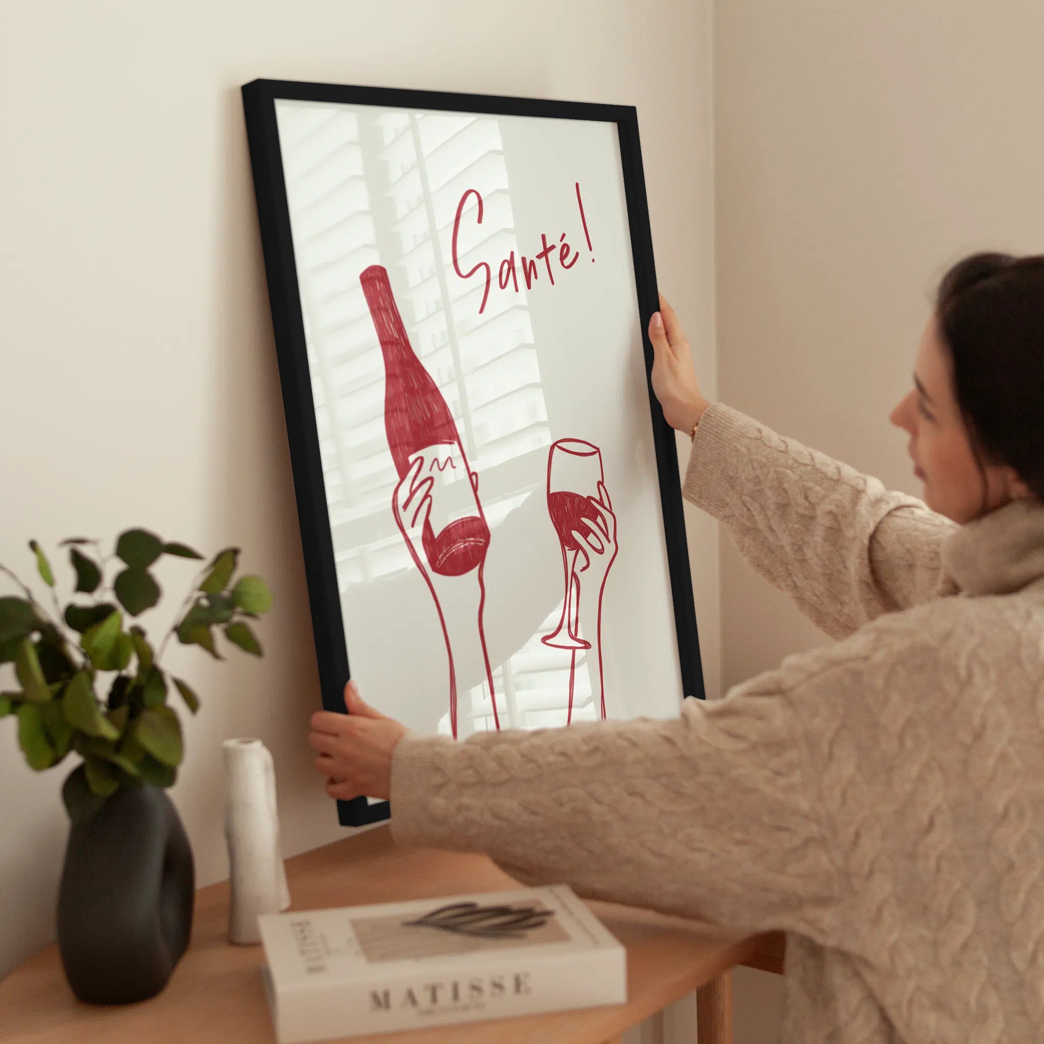 Santé! wird aufgehängt