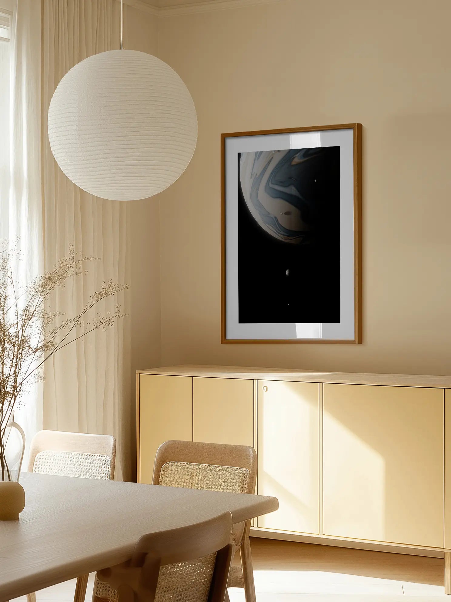 Jupiter and Moons Poster