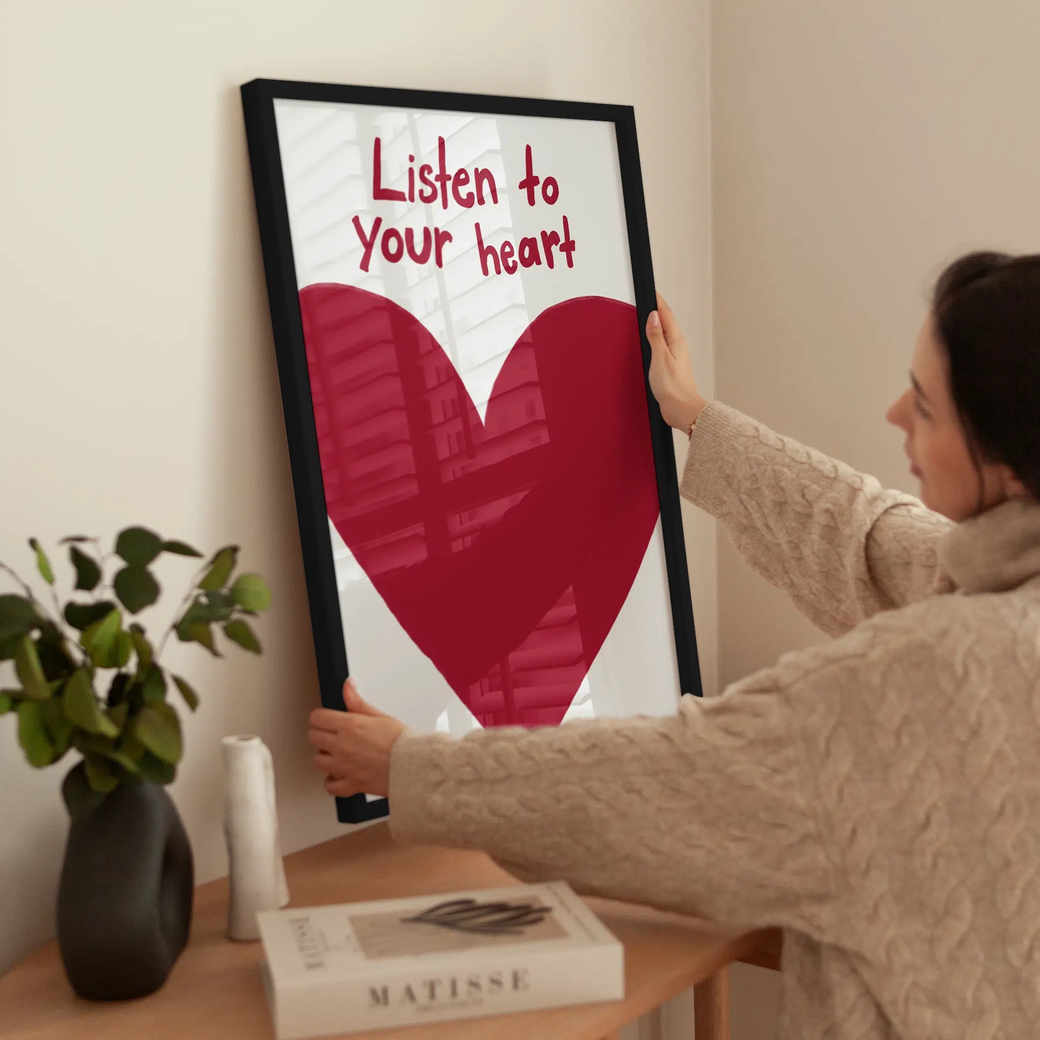 Listen to your Heart wird aufgehängt