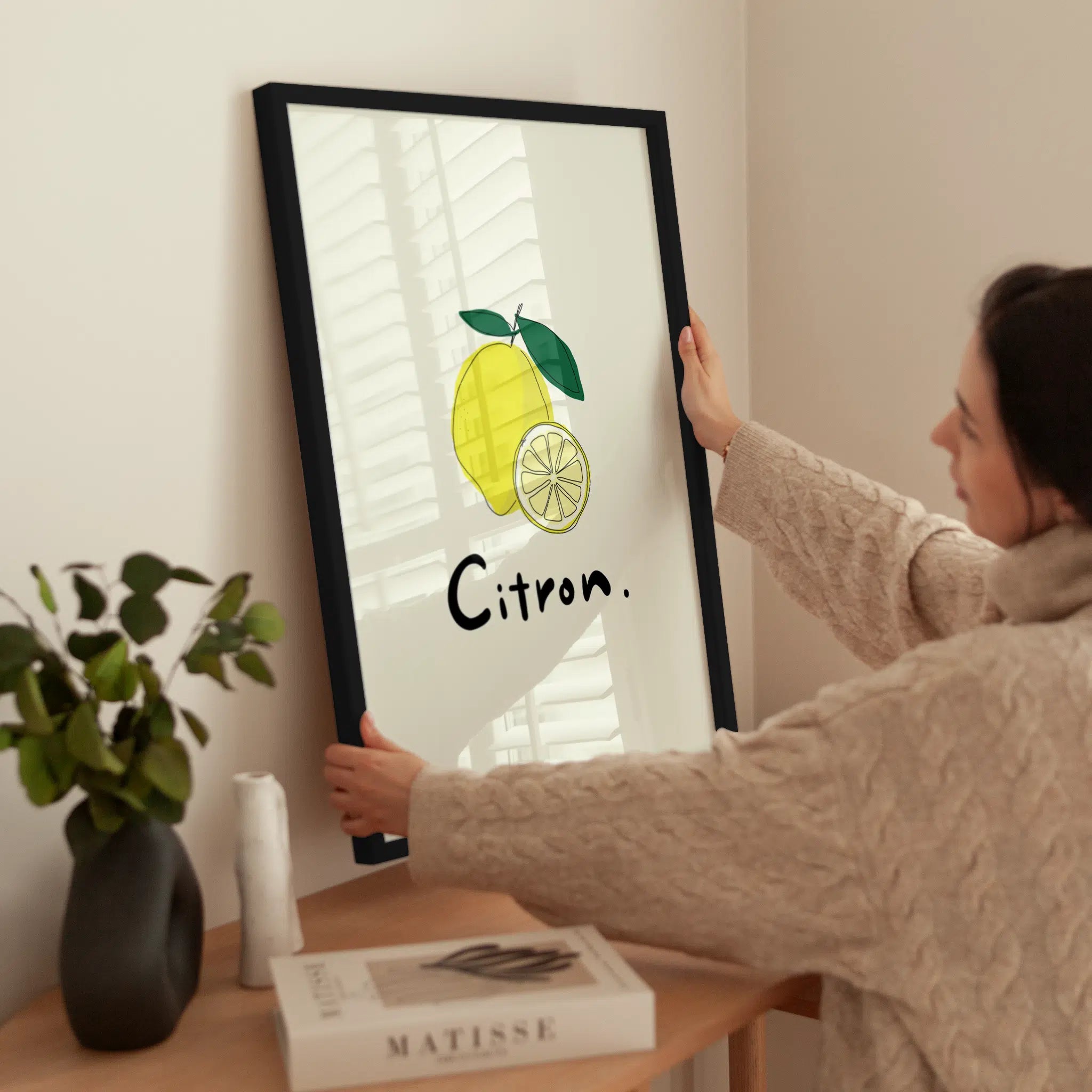 Citron Outline wird aufgehängt