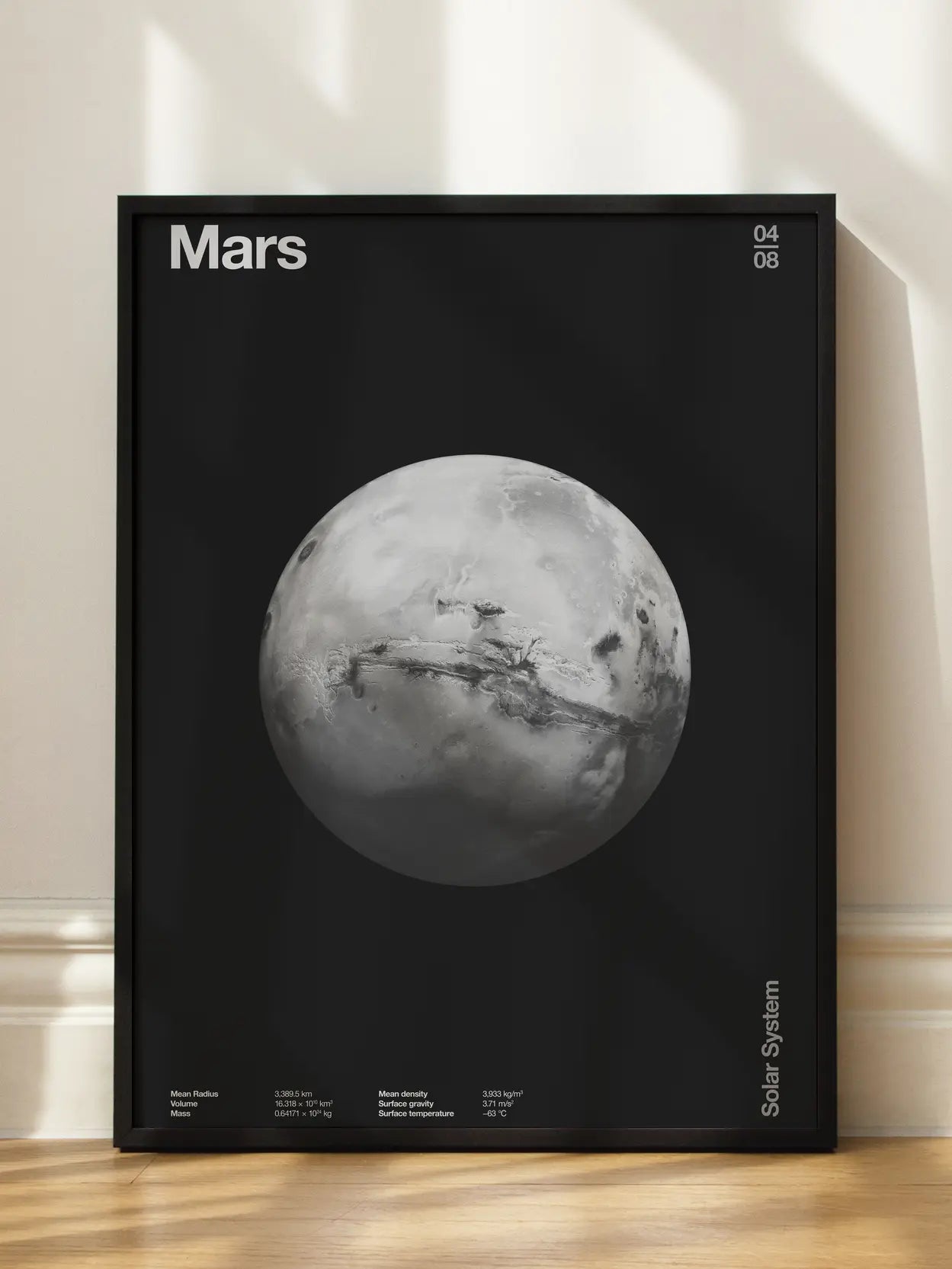 Solar System Mars Poster