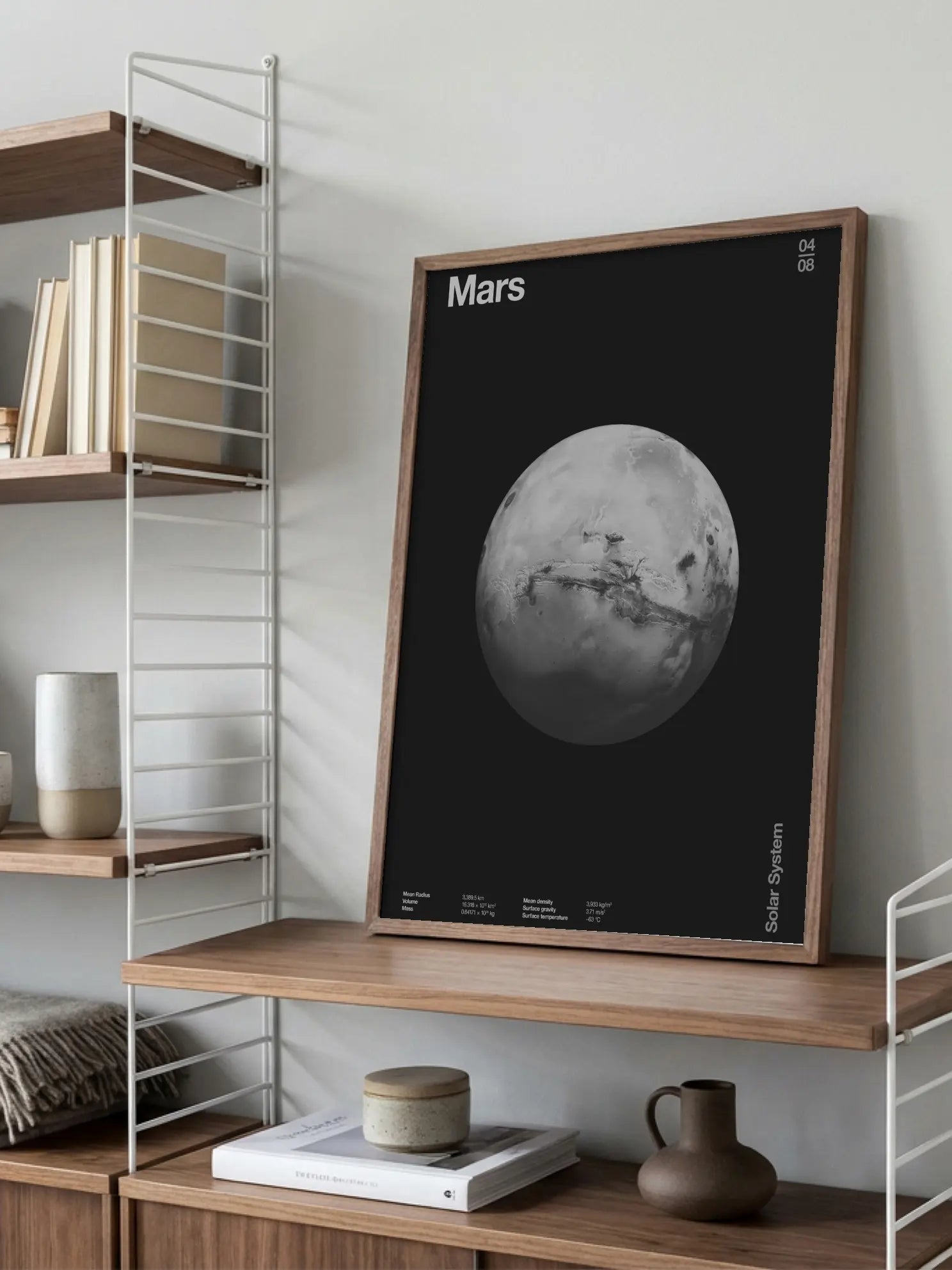 Solar System Mars Poster