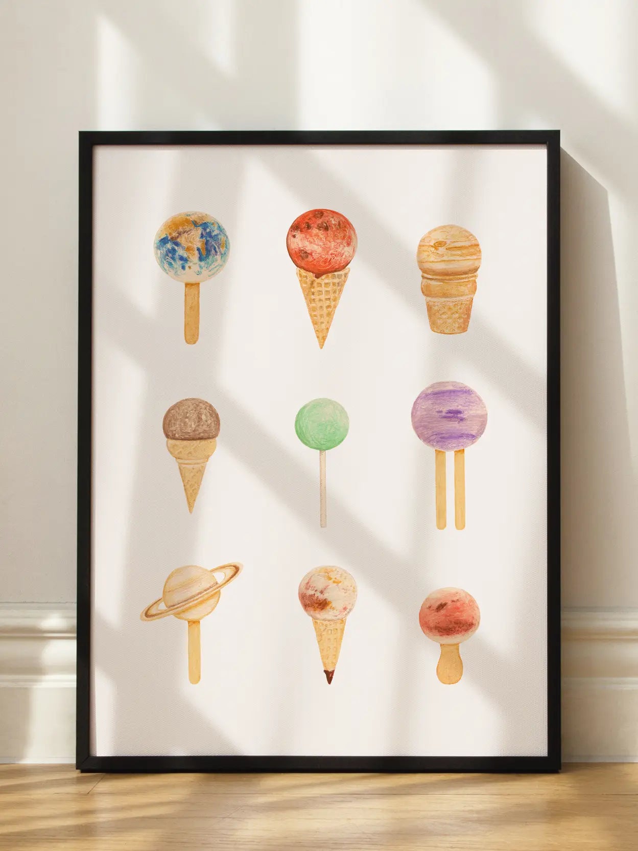 Planet Ice Cream Poster