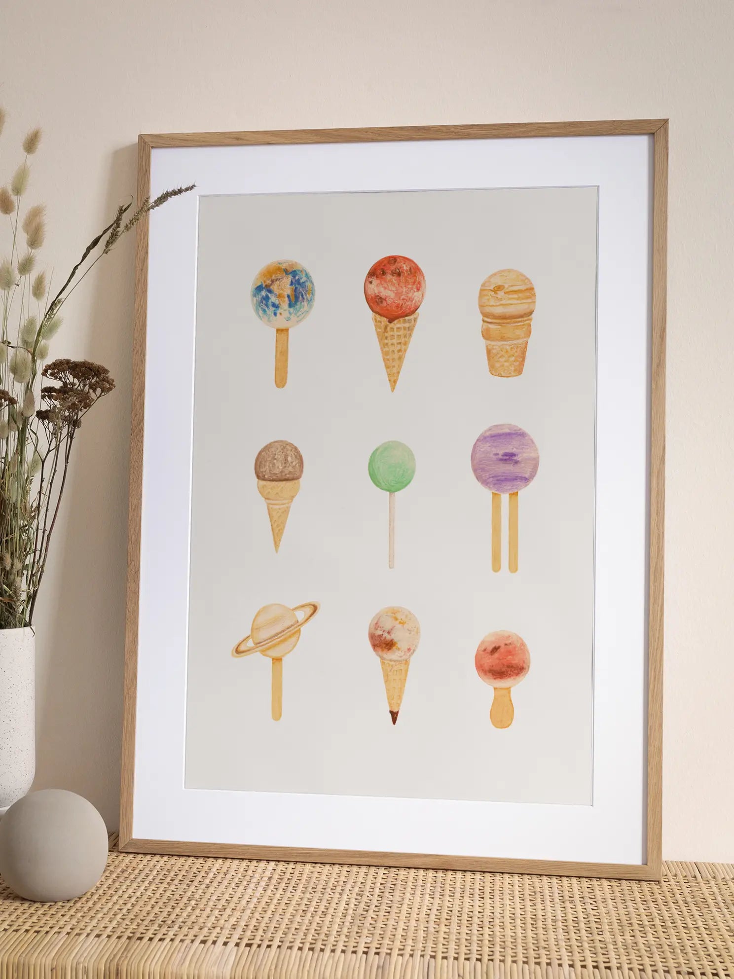Planet Ice Cream Poster