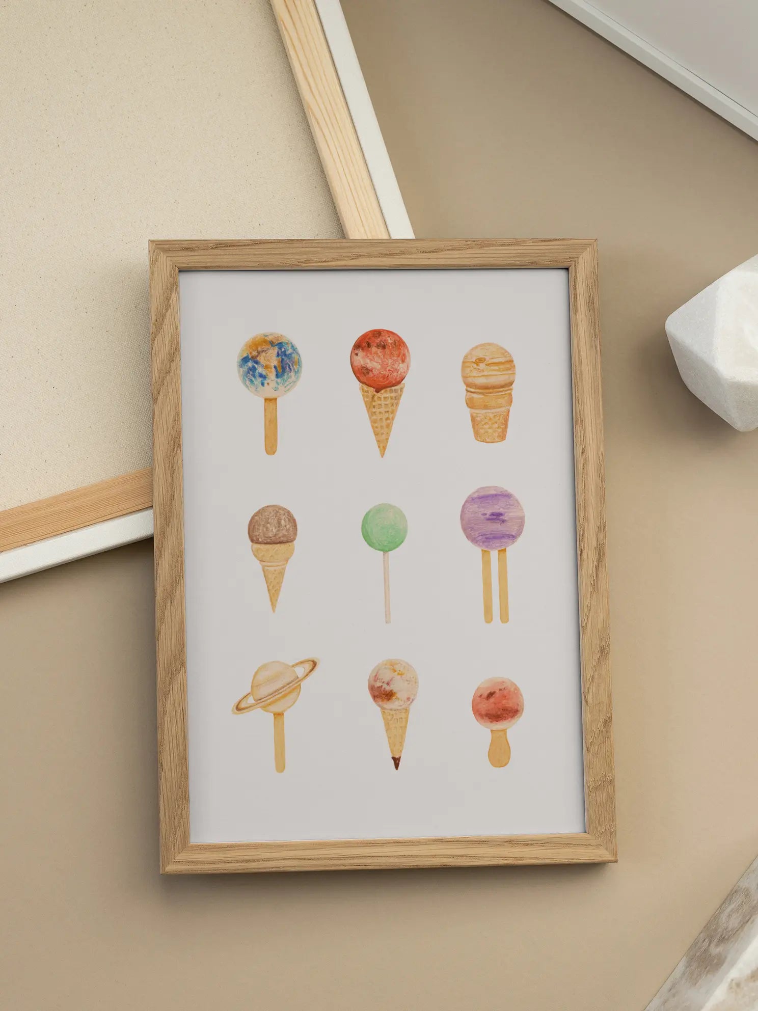 Planet Ice Cream Poster