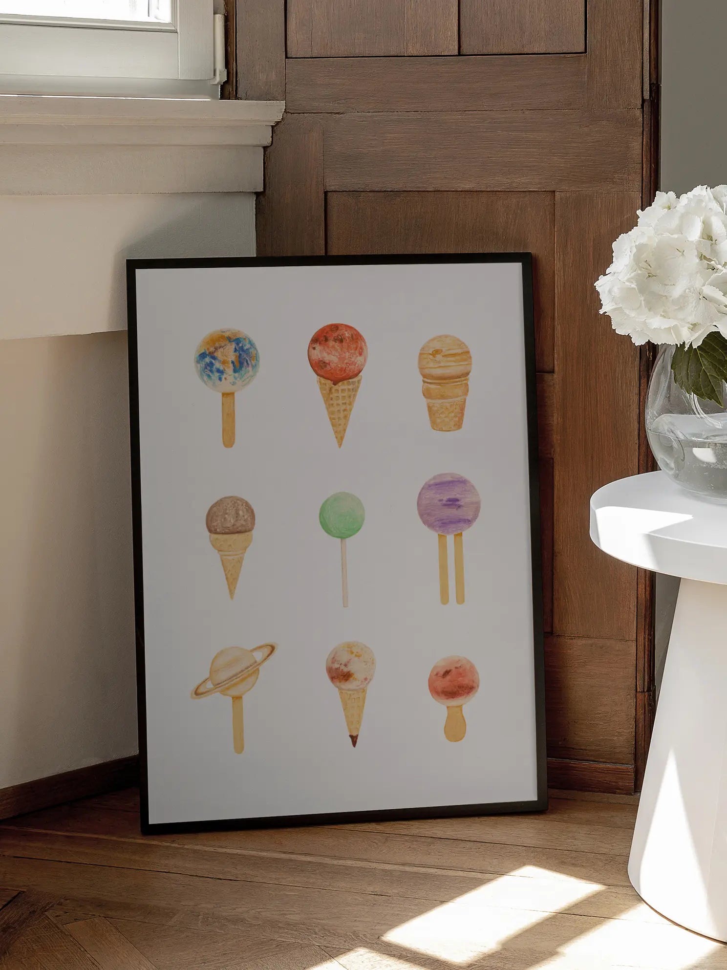 Planet Ice Cream Poster