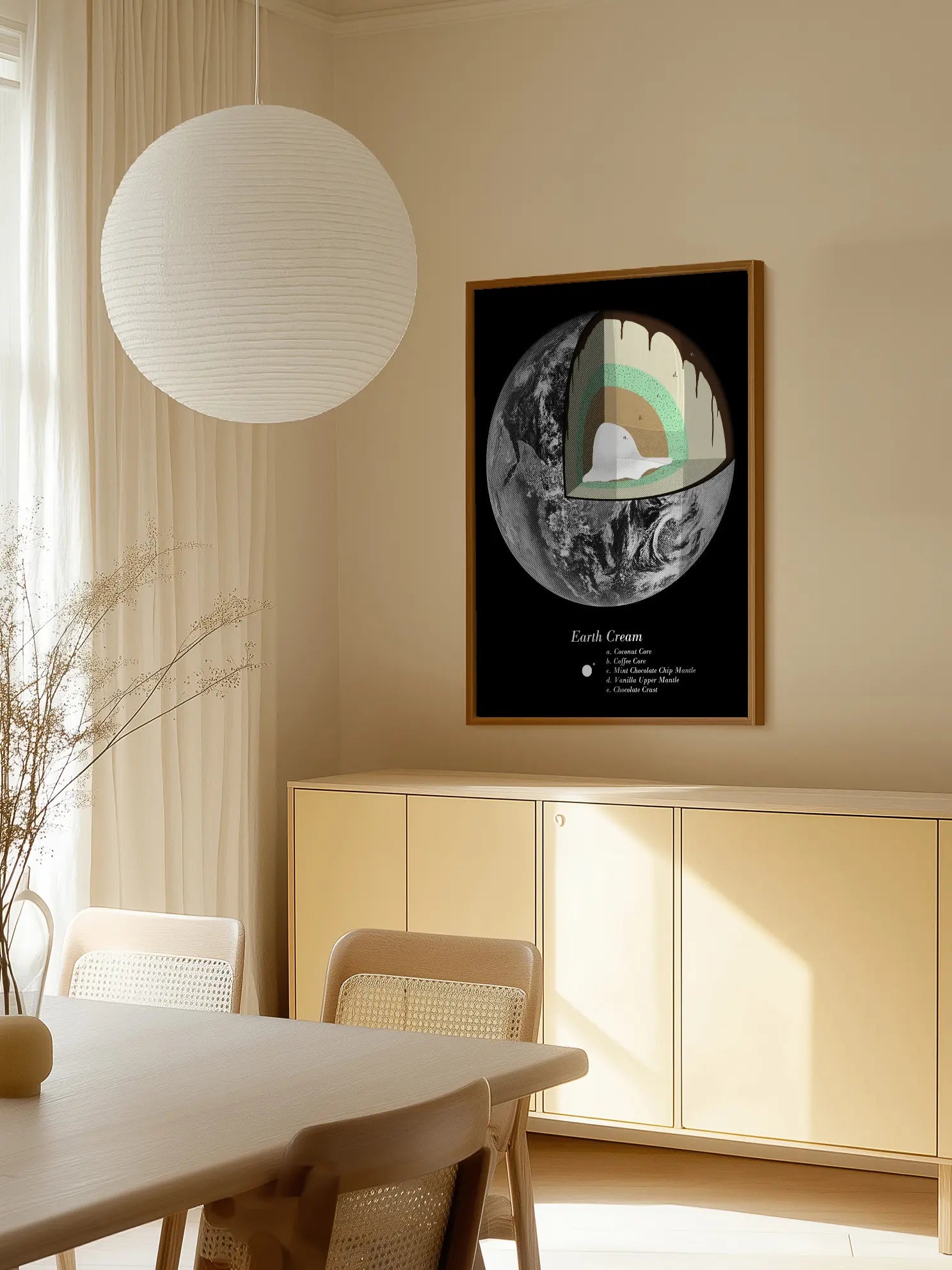 Earth Cream Poster
