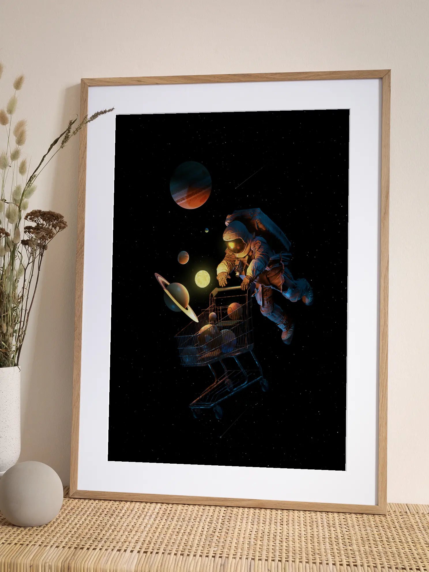 Space Shopping Poster