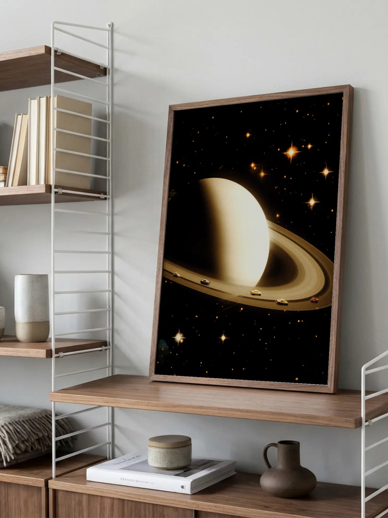 Driving Around Saturn Poster