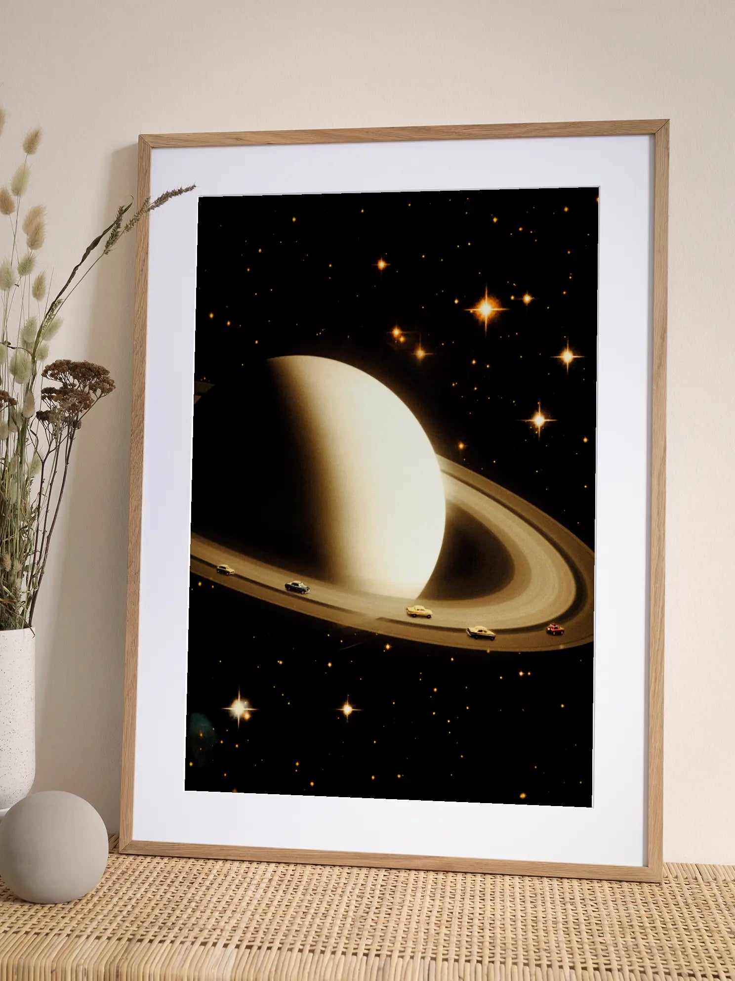 Driving Around Saturn Poster