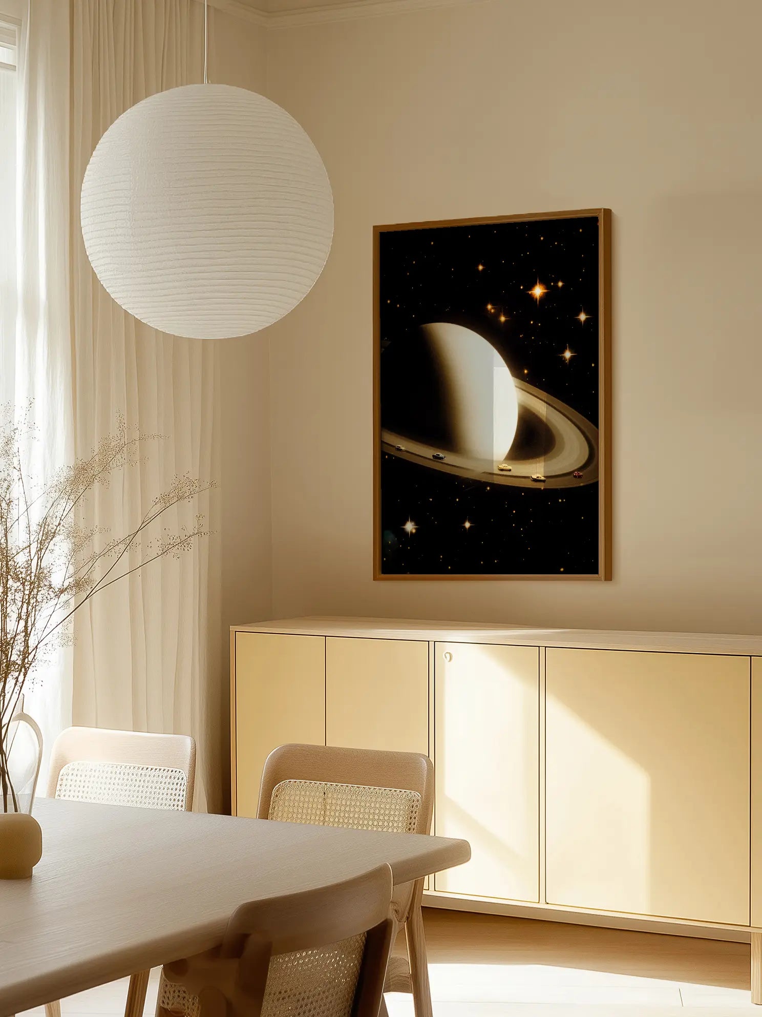 Driving Around Saturn Poster