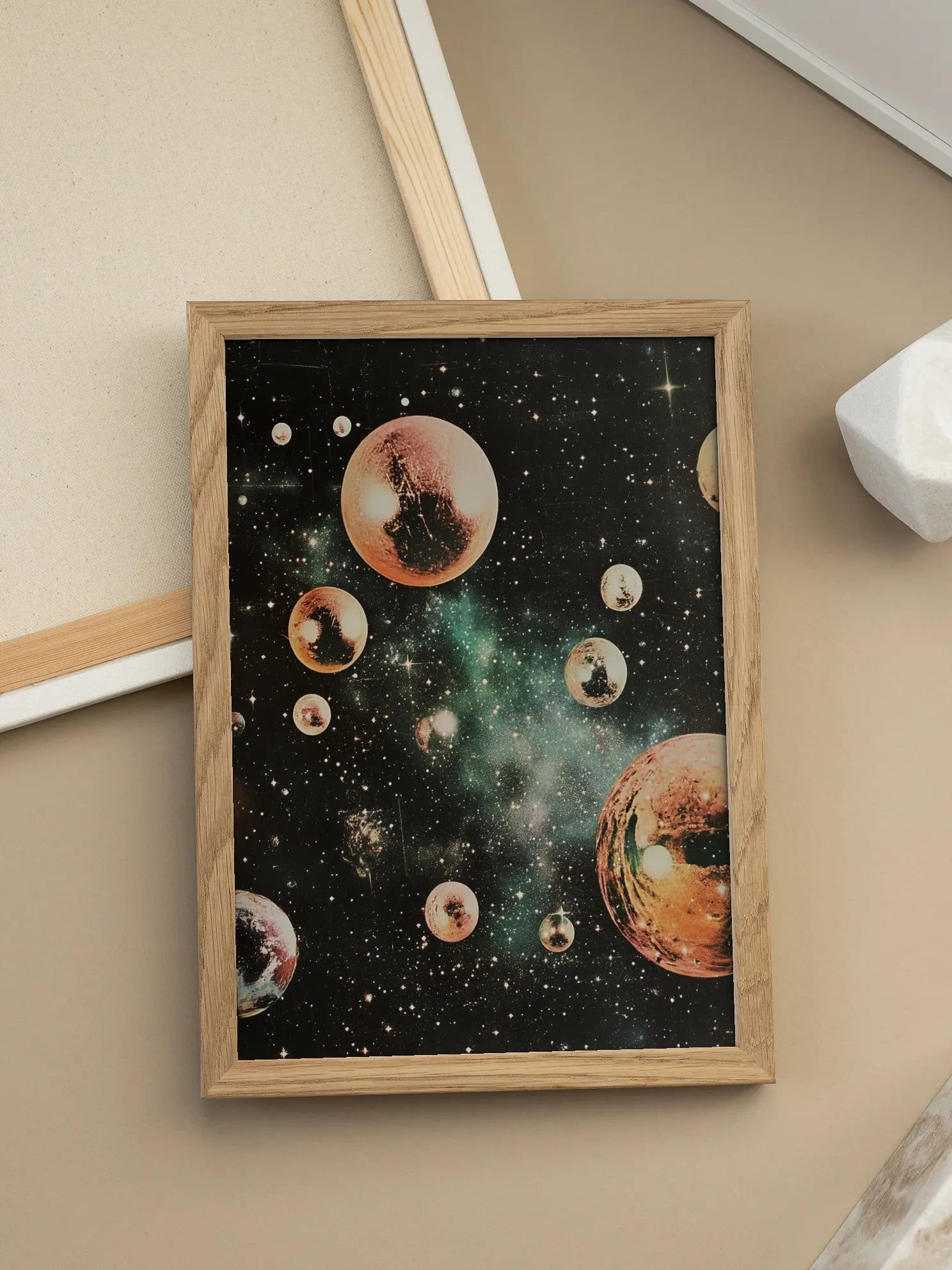 Crystal Bubbles Collage No1 Poster