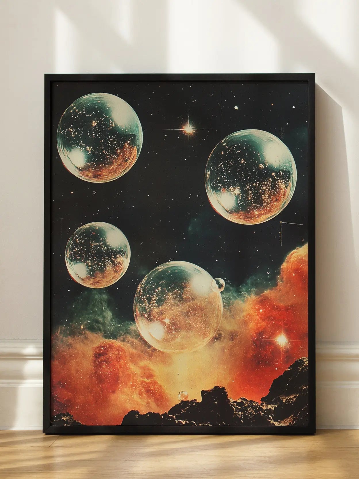 Crystal Bubbles Collage No2 Poster