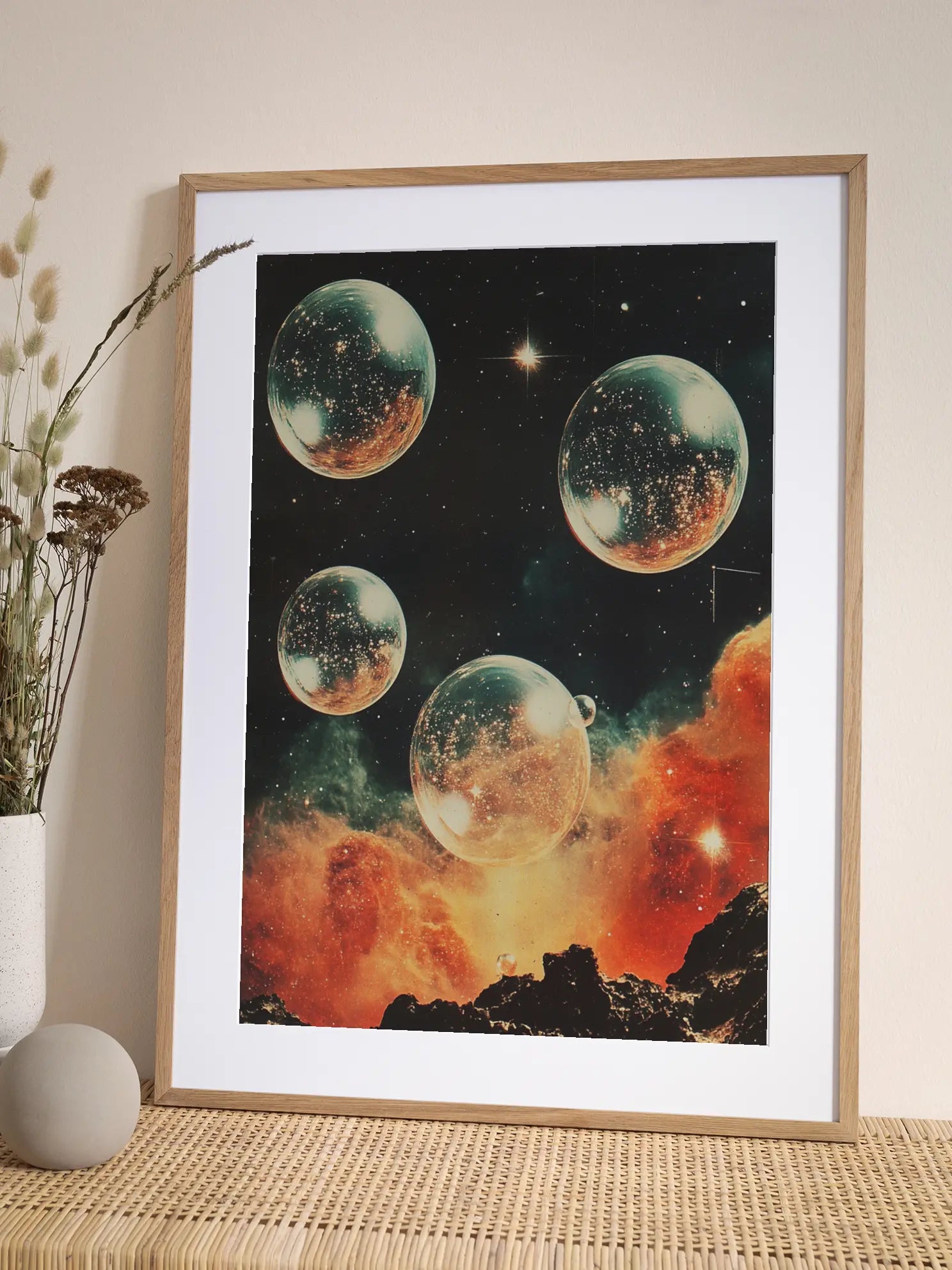 Crystal Bubbles Collage No2 Poster