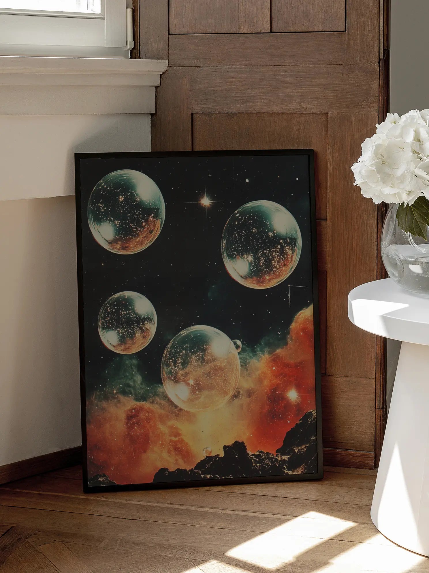 Crystal Bubbles Collage No2 Poster