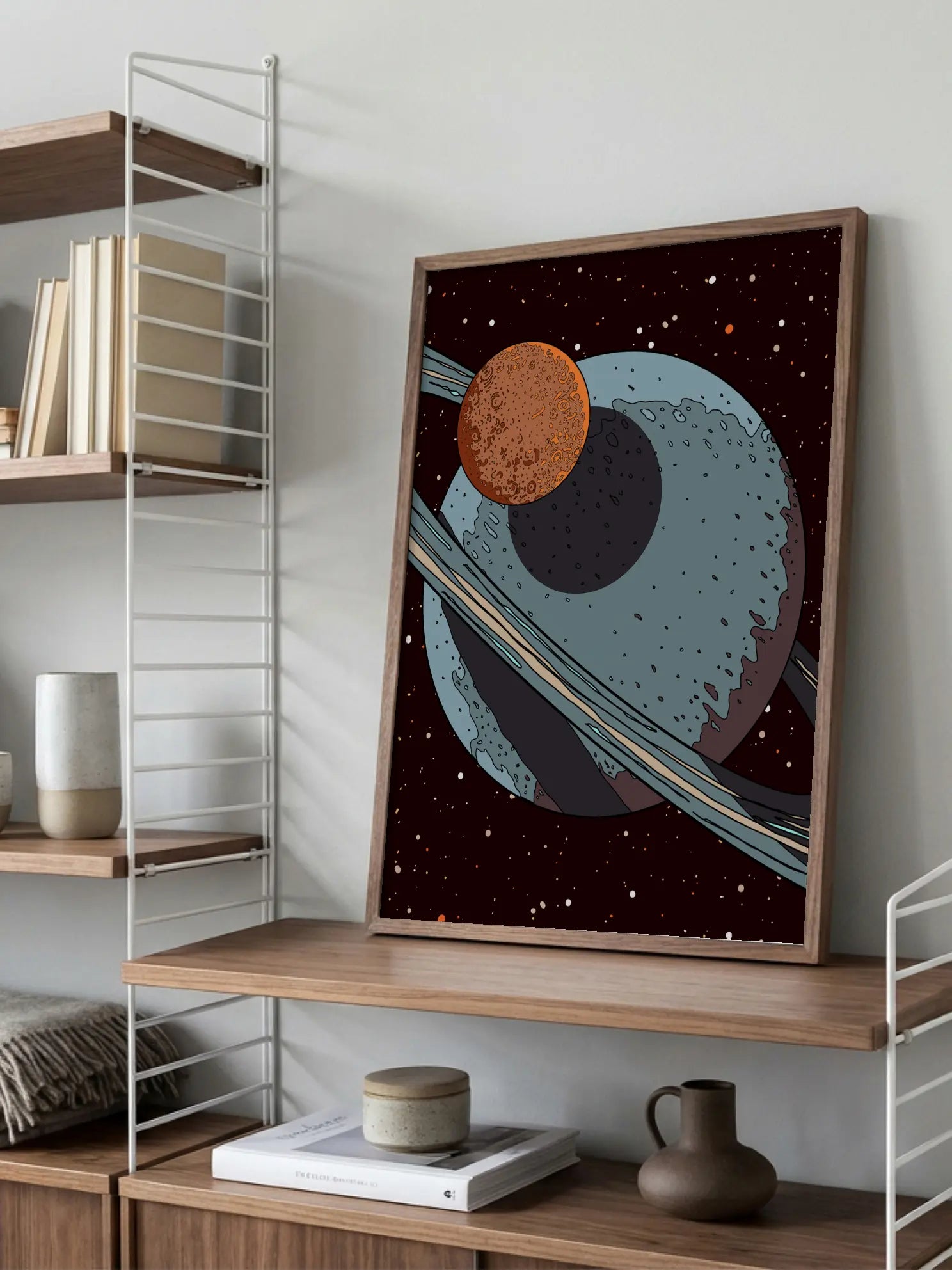 Space Illustration Poster
