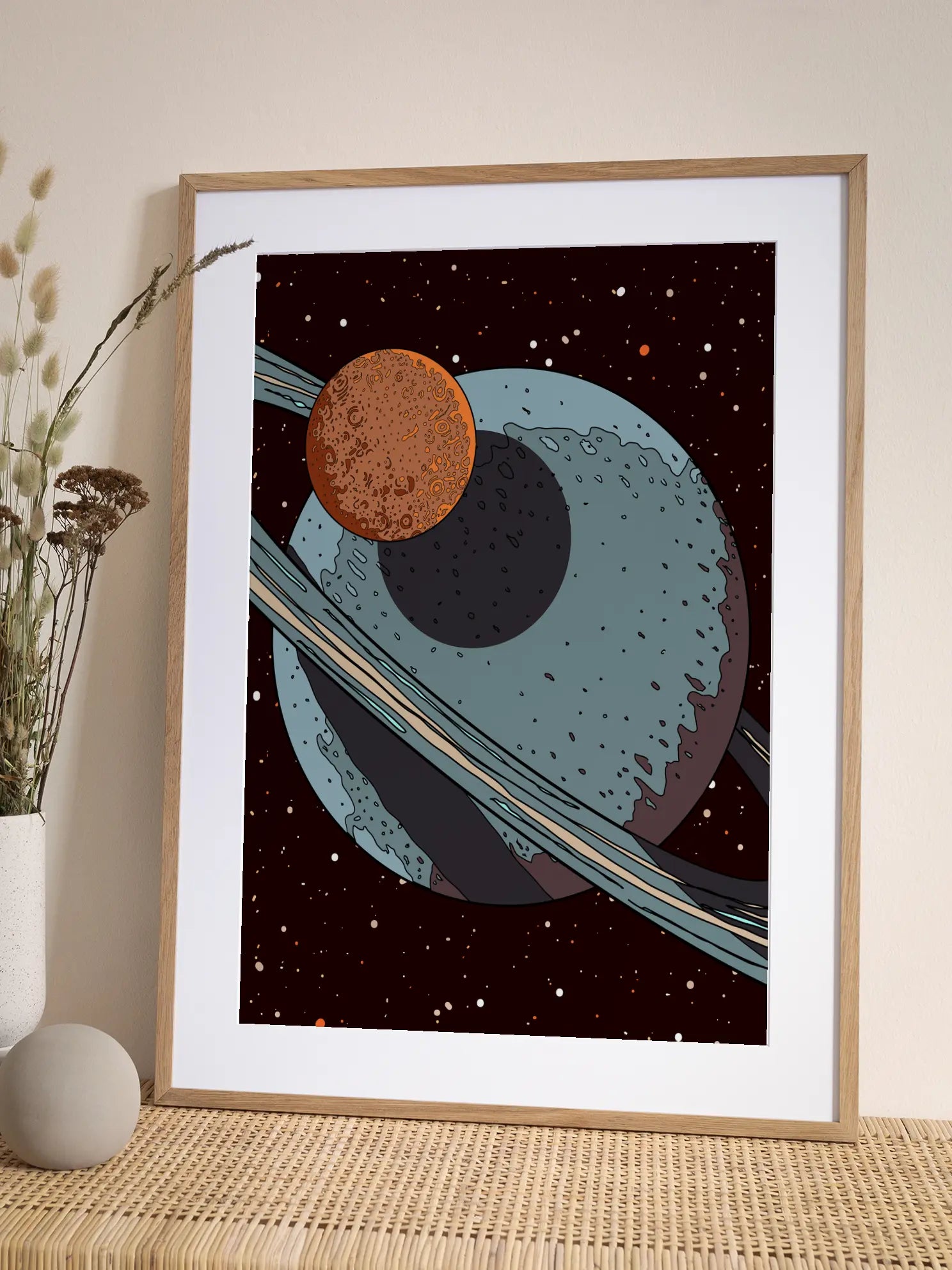 Space Illustration Poster
