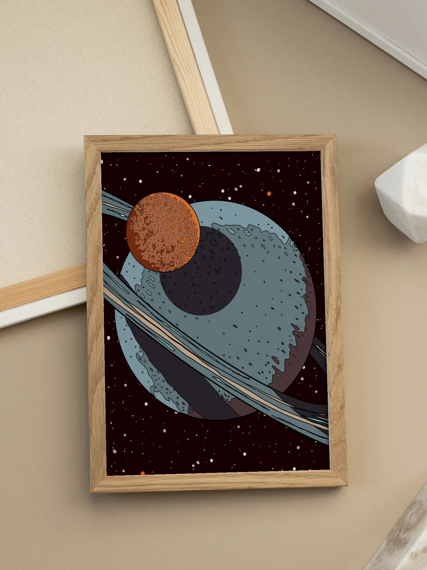 Space Illustration Poster