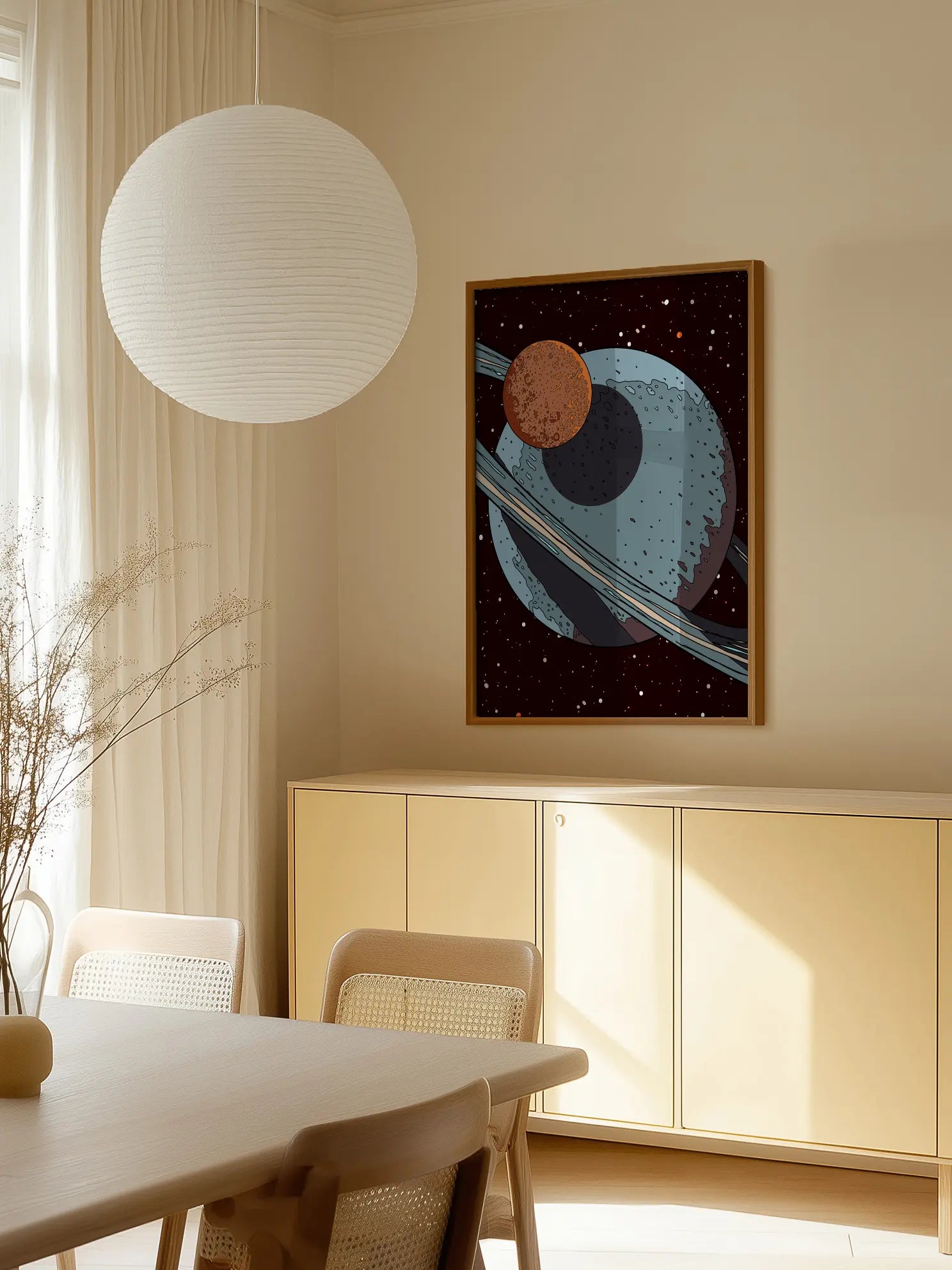 Space Illustration Poster