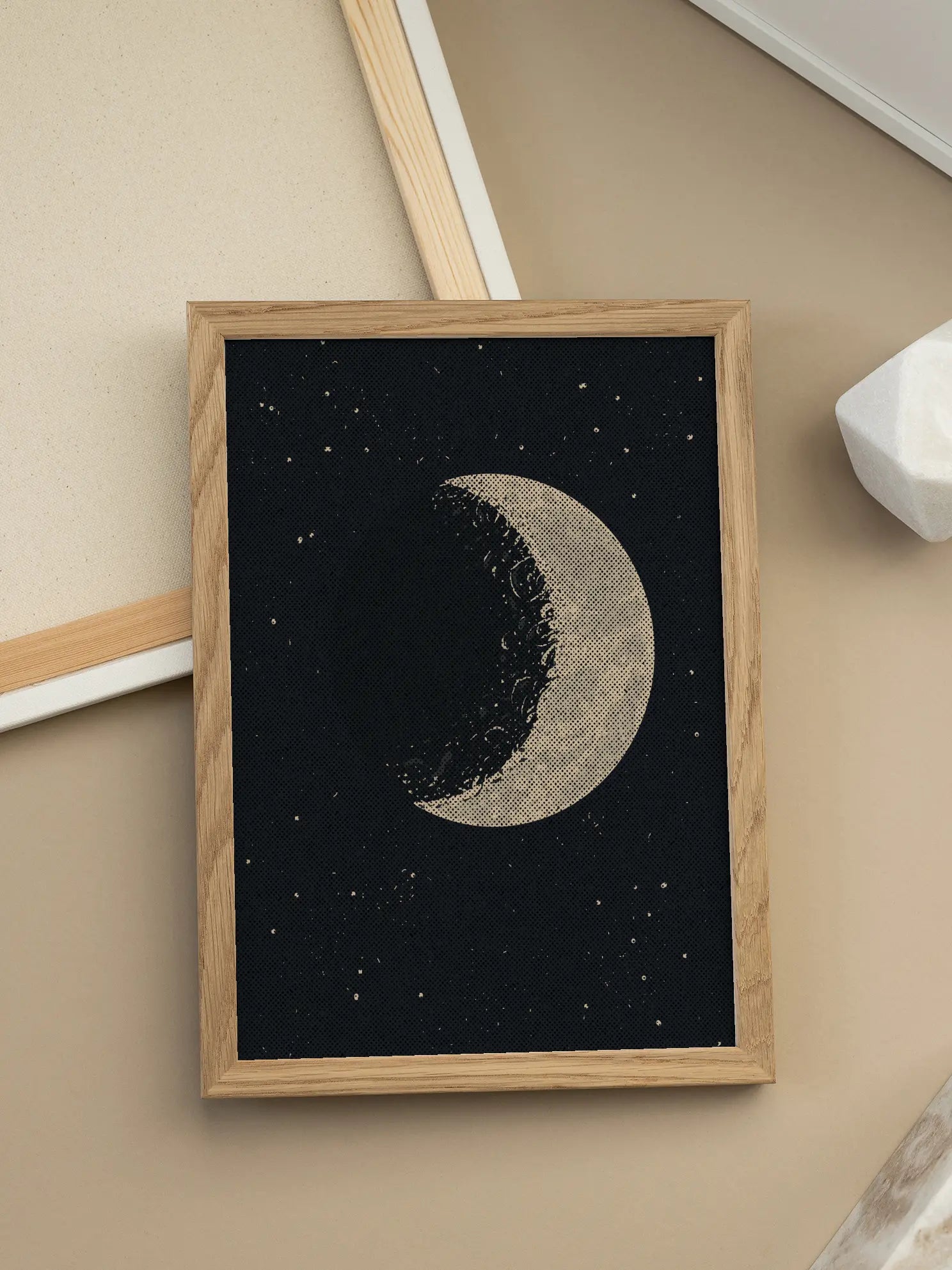 Moon in Space Poster