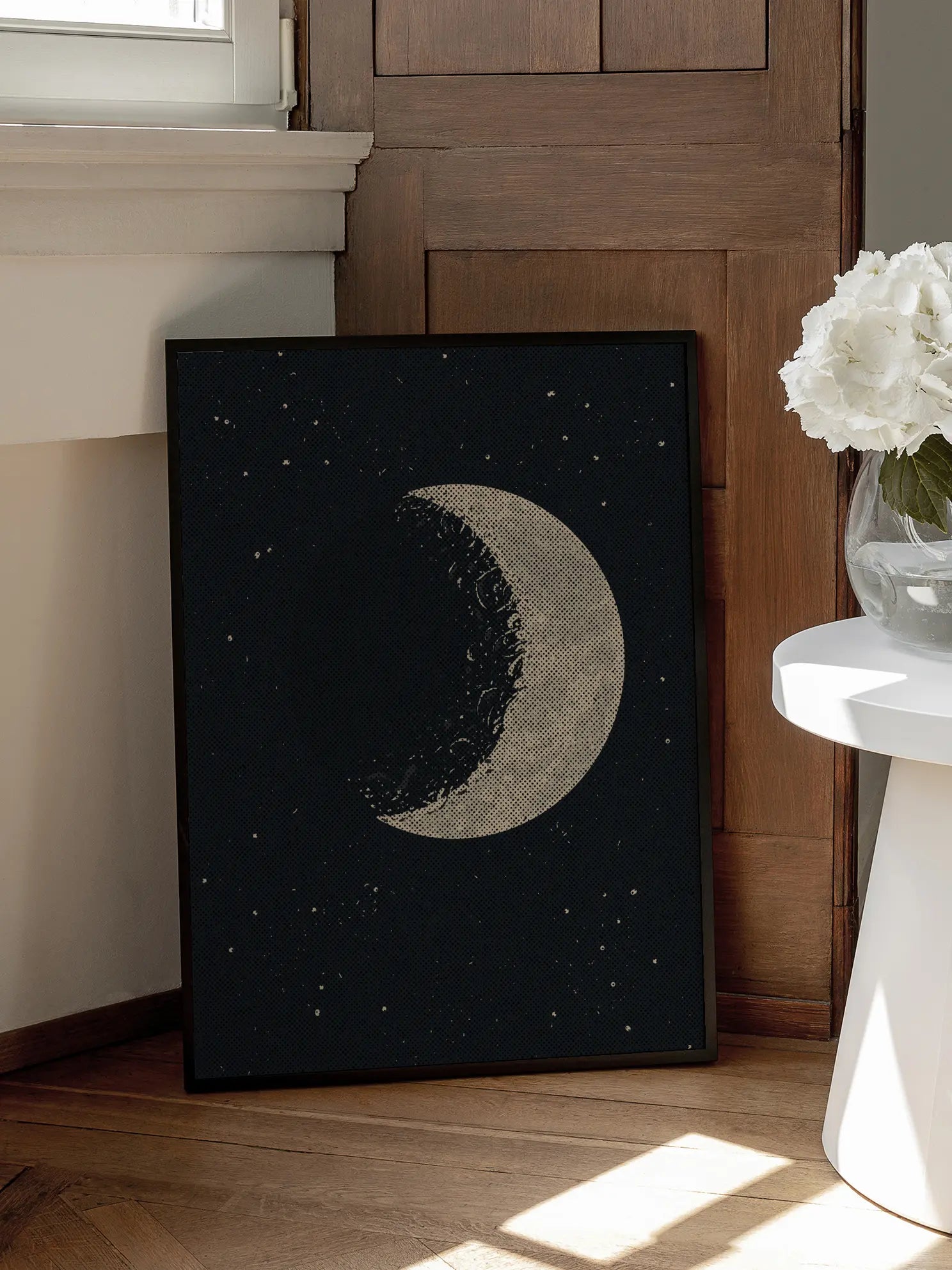 Moon in Space Poster