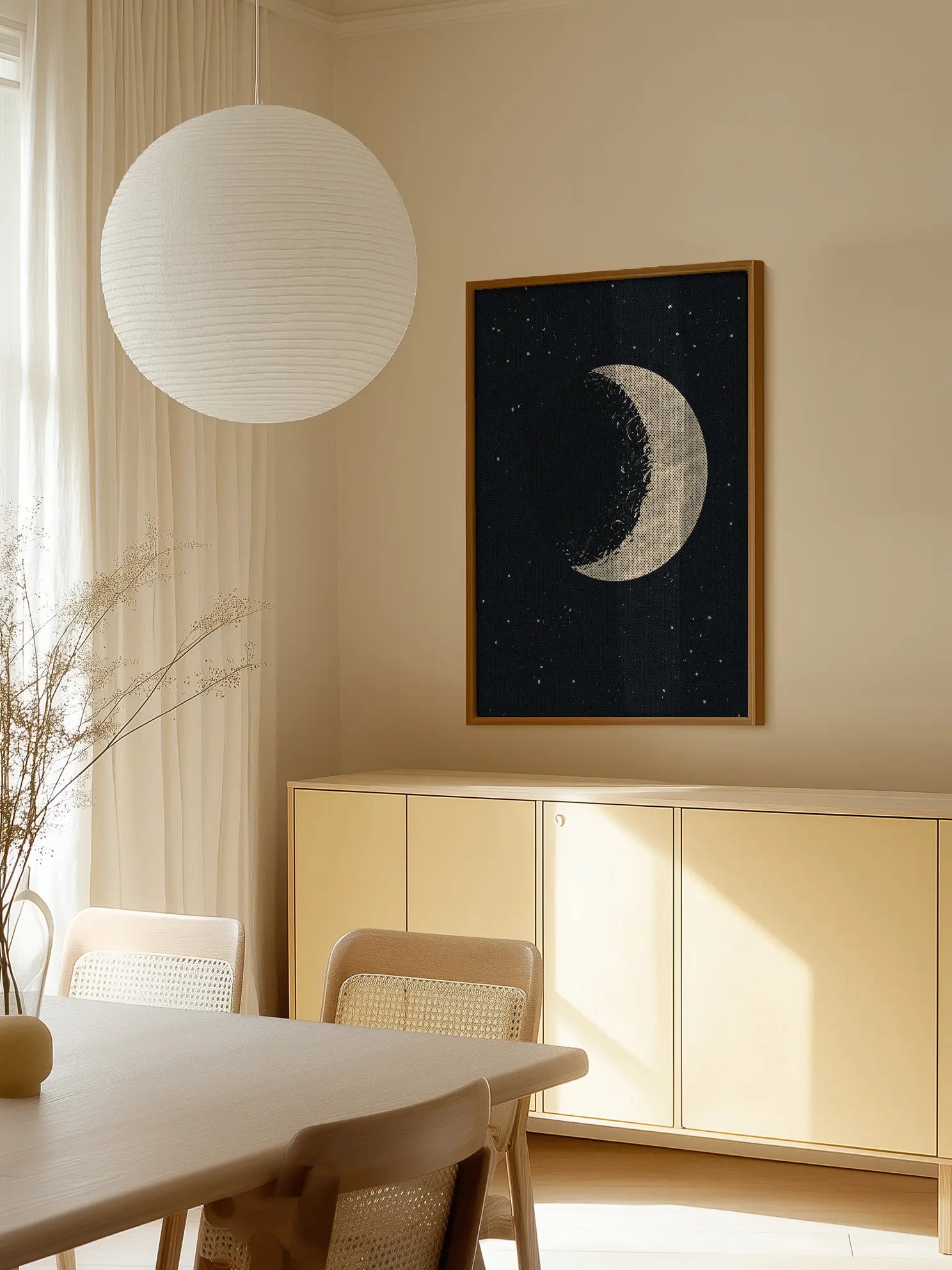 Moon in Space Poster