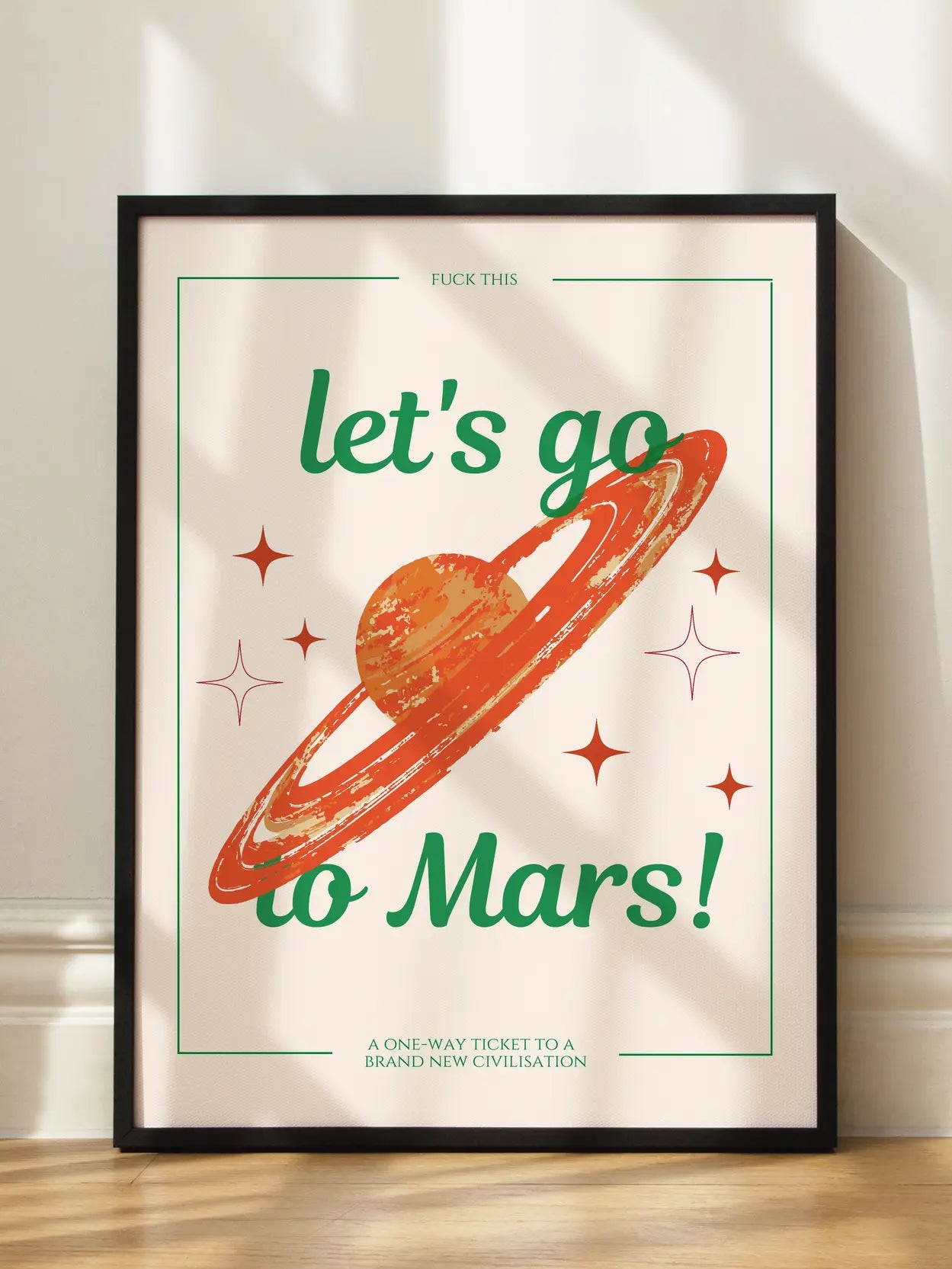 Let's Go to Mars Poster