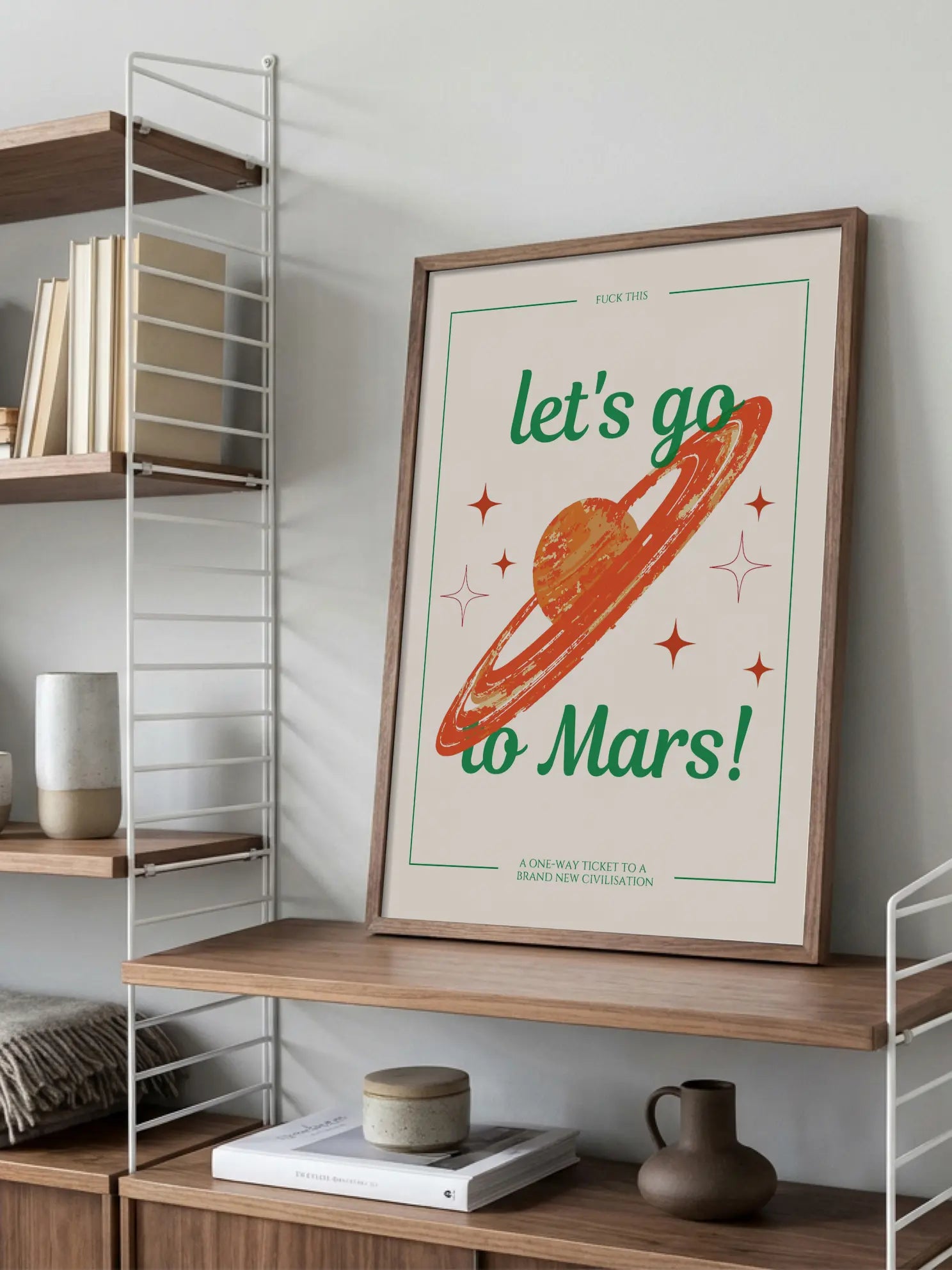 Let's Go to Mars Poster
