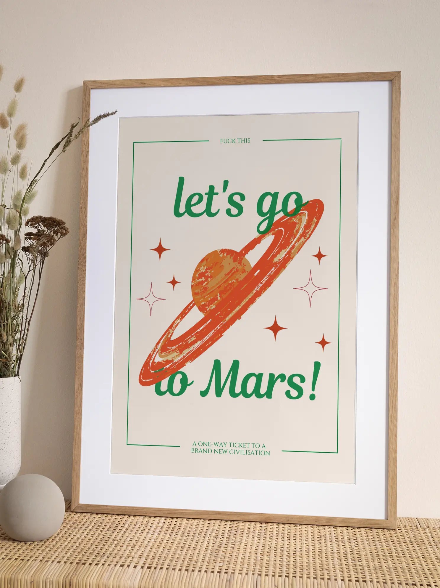 Let's Go to Mars Poster