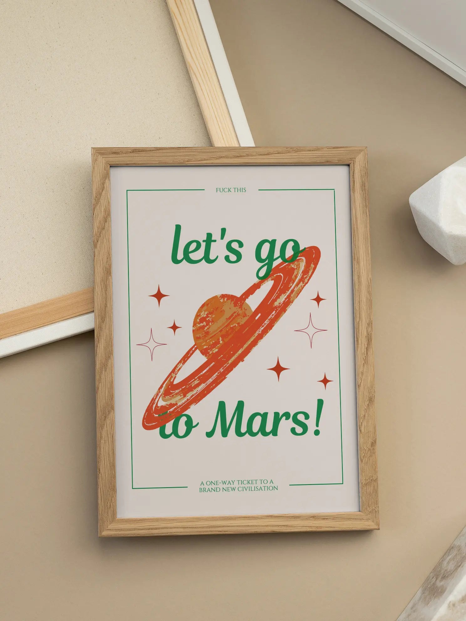 Let's Go to Mars Poster