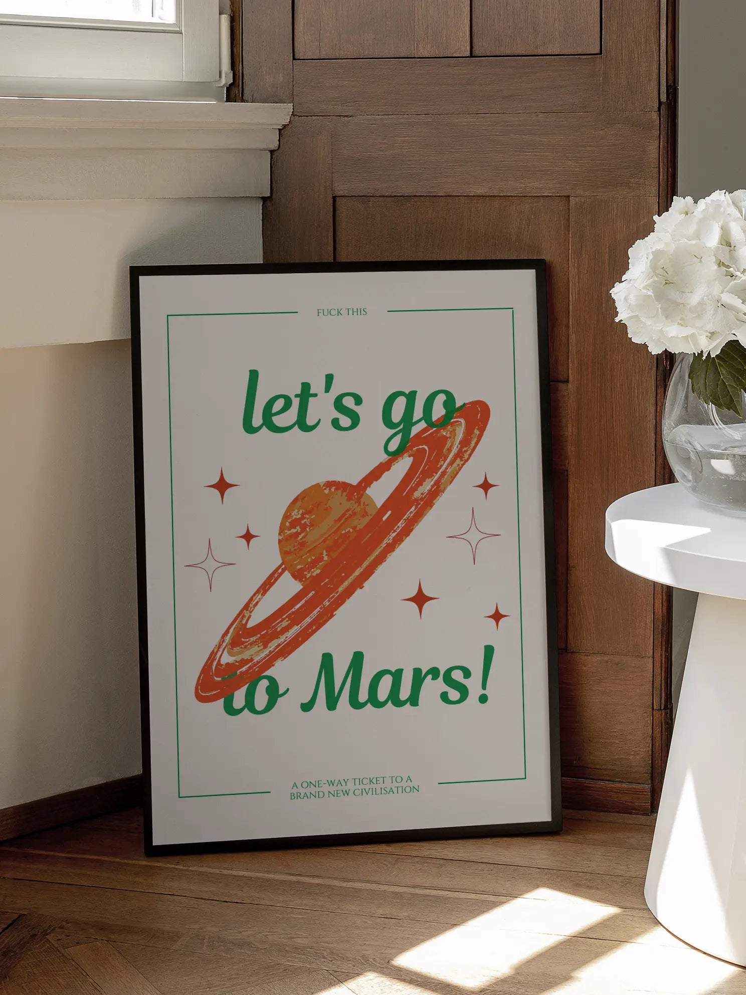 Let's Go to Mars Poster