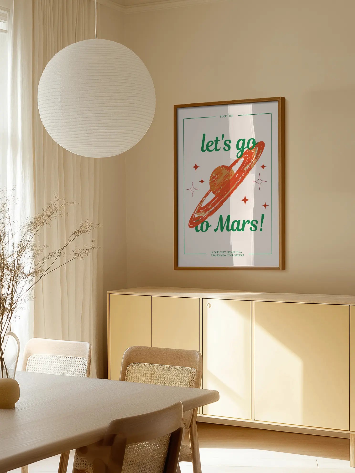 Let's Go to Mars Poster