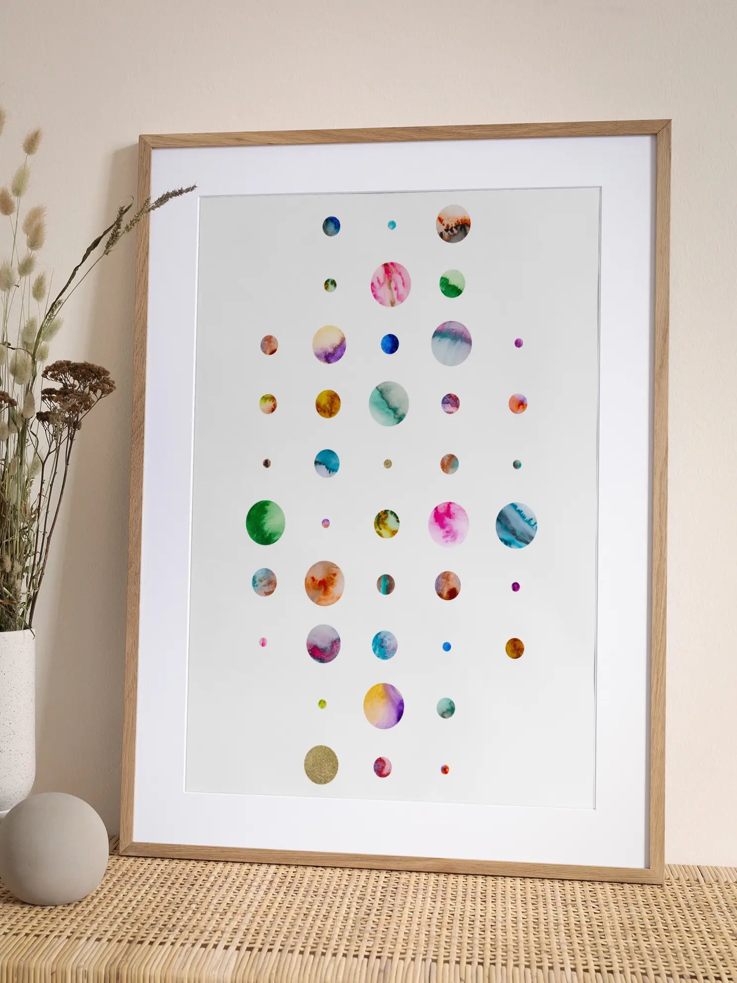 Colorful Planets Poster