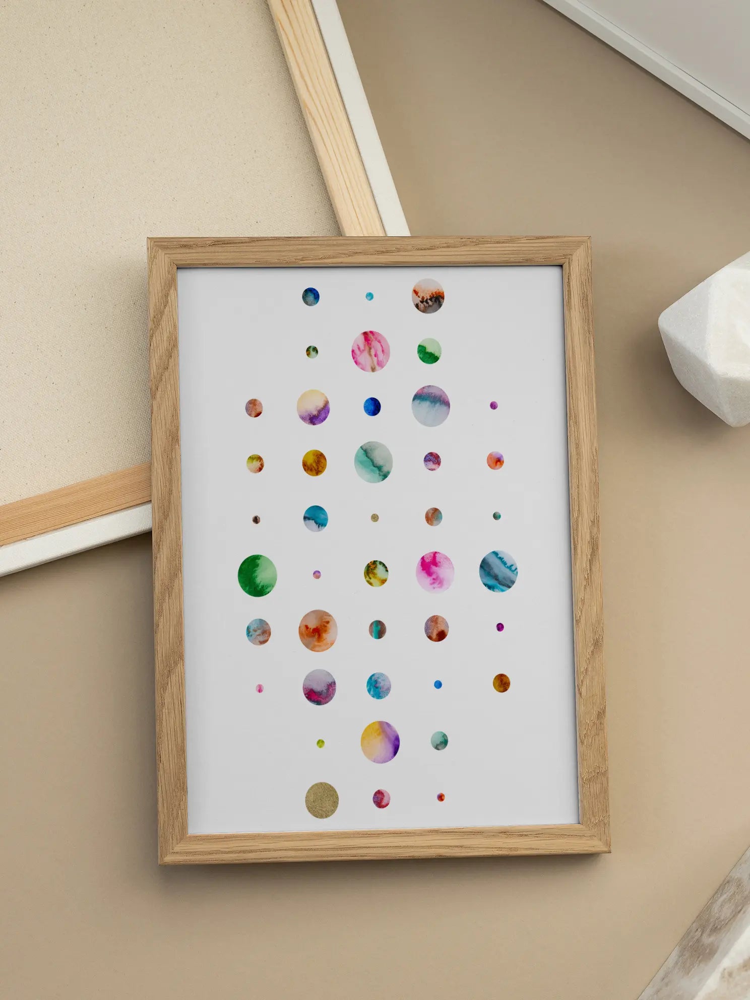 Colorful Planets Poster