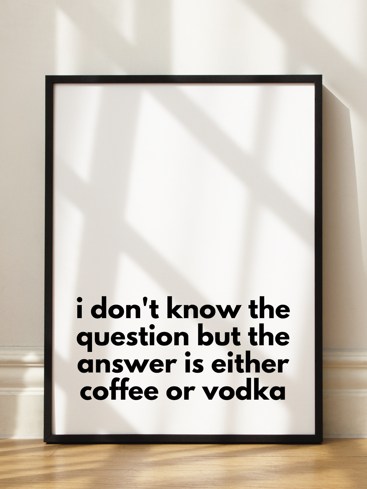 Coffee or Vodka