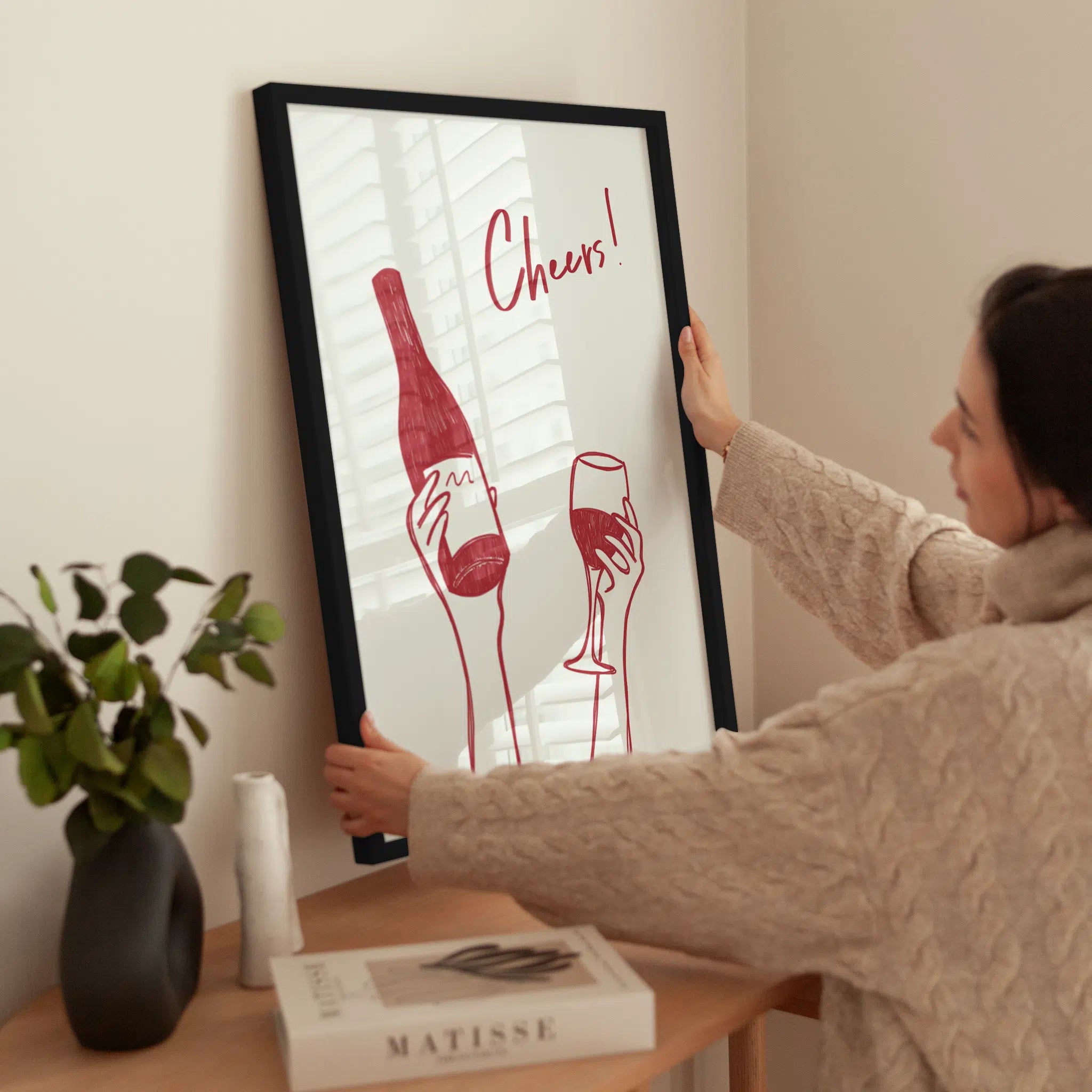 Cheers wird aufgehängt