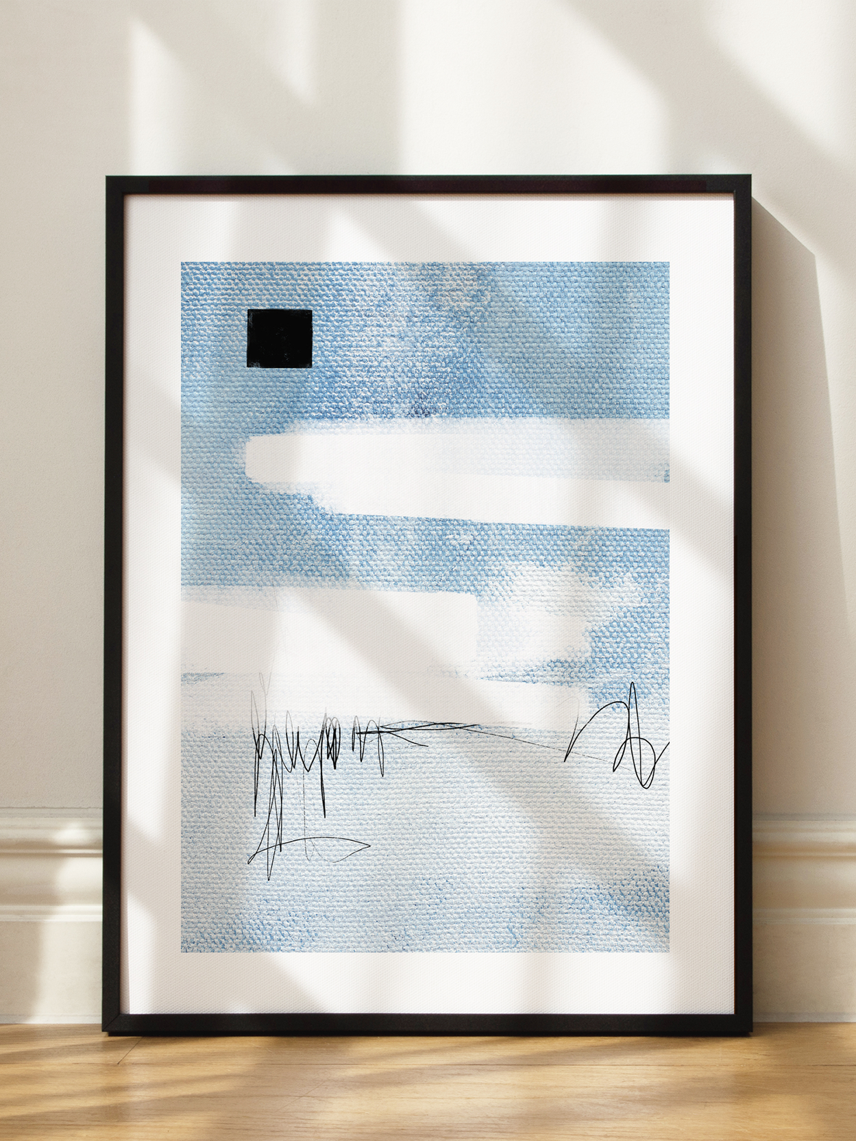Abstract Blue Painting