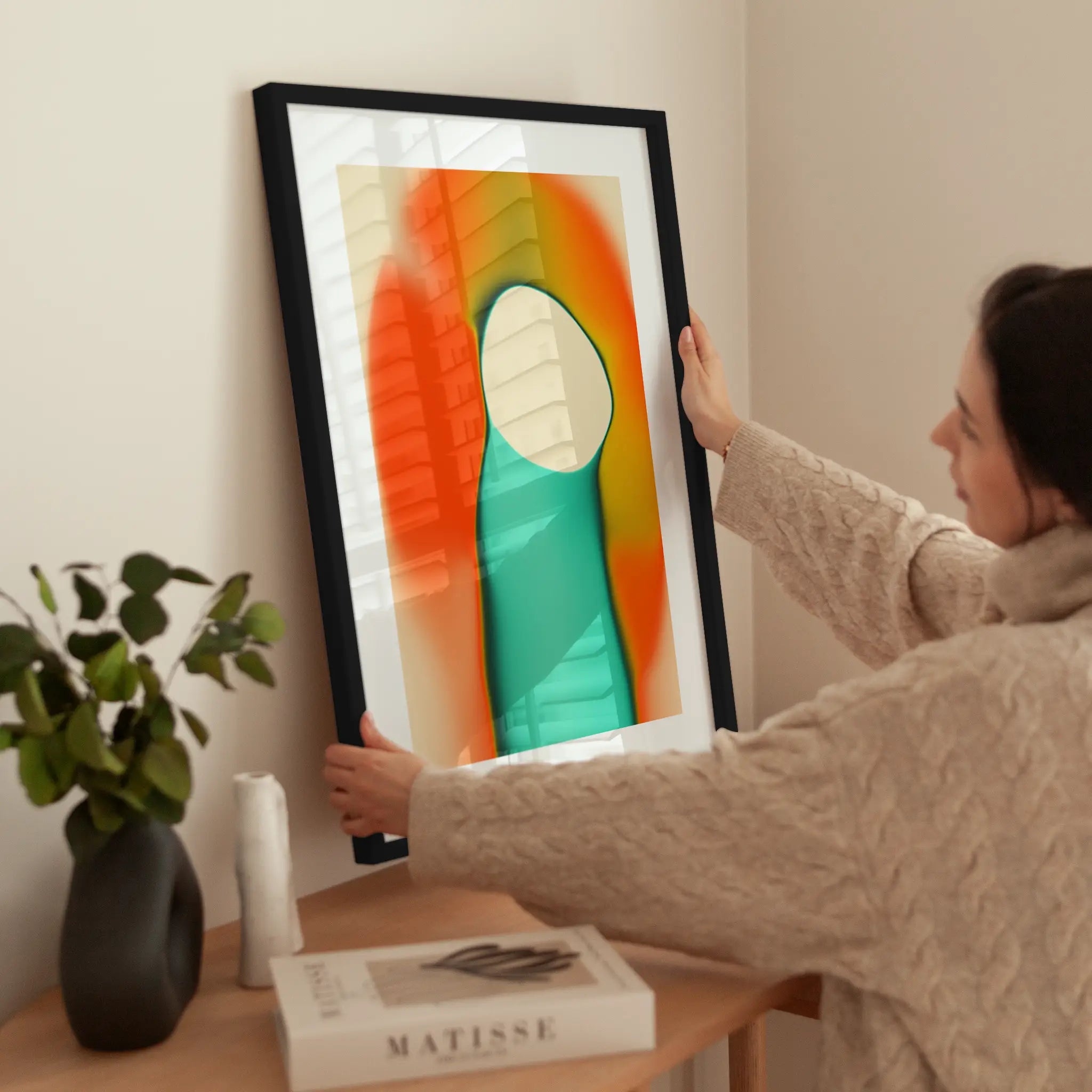Abstract Botanical wird aufgehängt