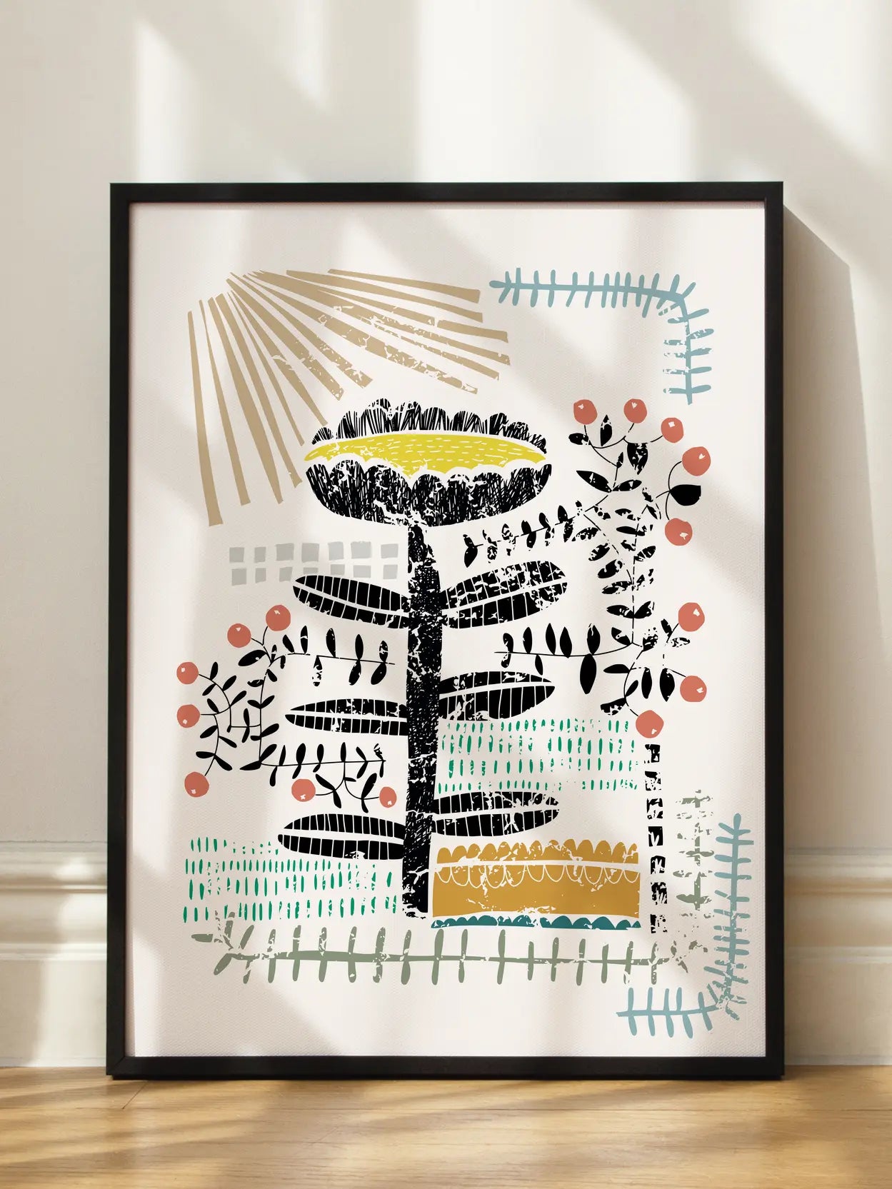 Abstract Botanical Shapes