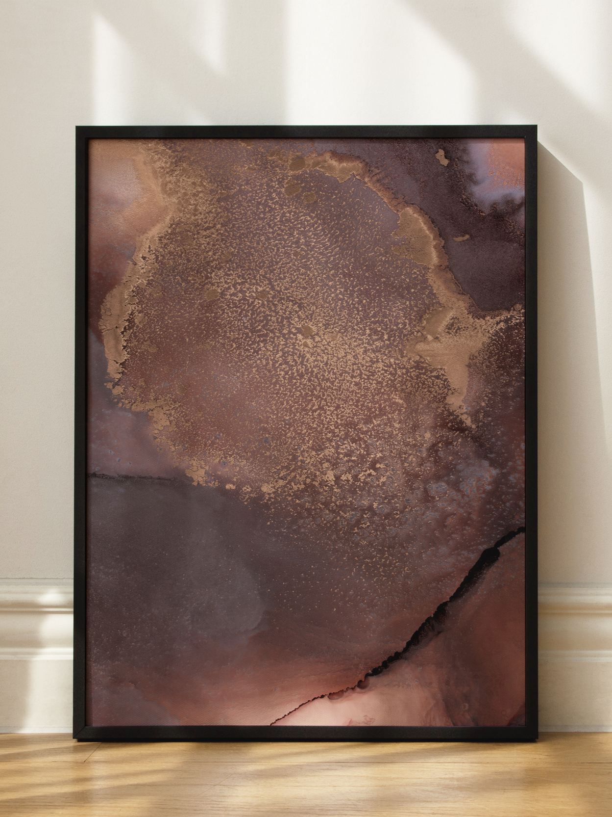 Abstract Brown Gold Poster