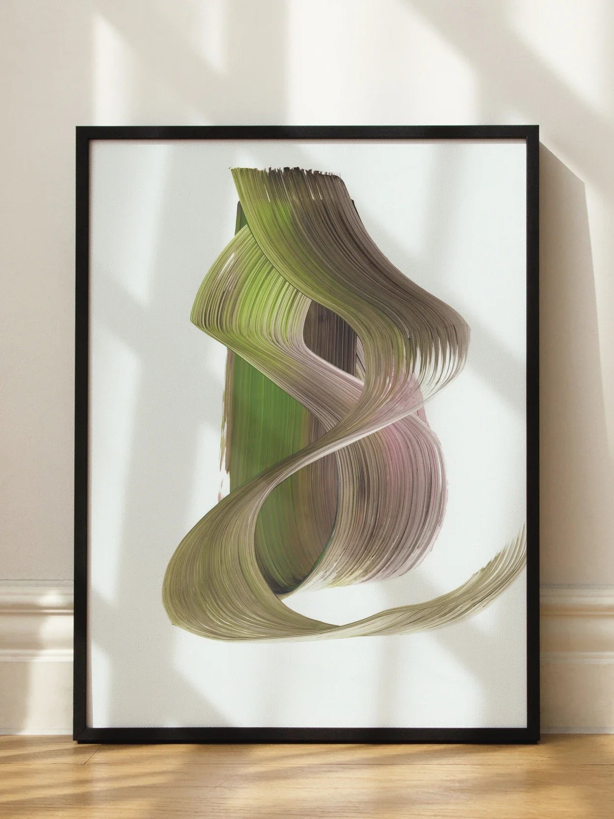Abstract Brush Stroke Poster