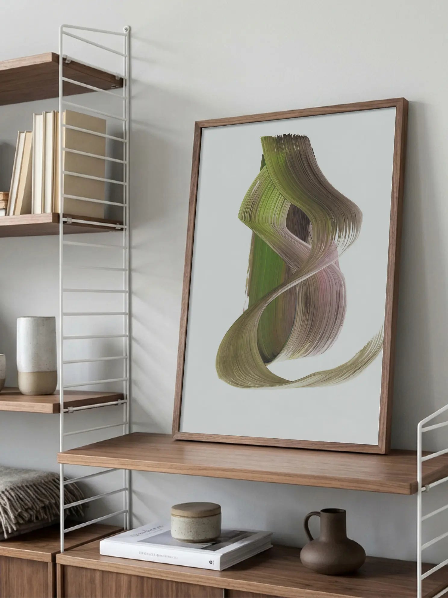 Abstract Brush Stroke Poster