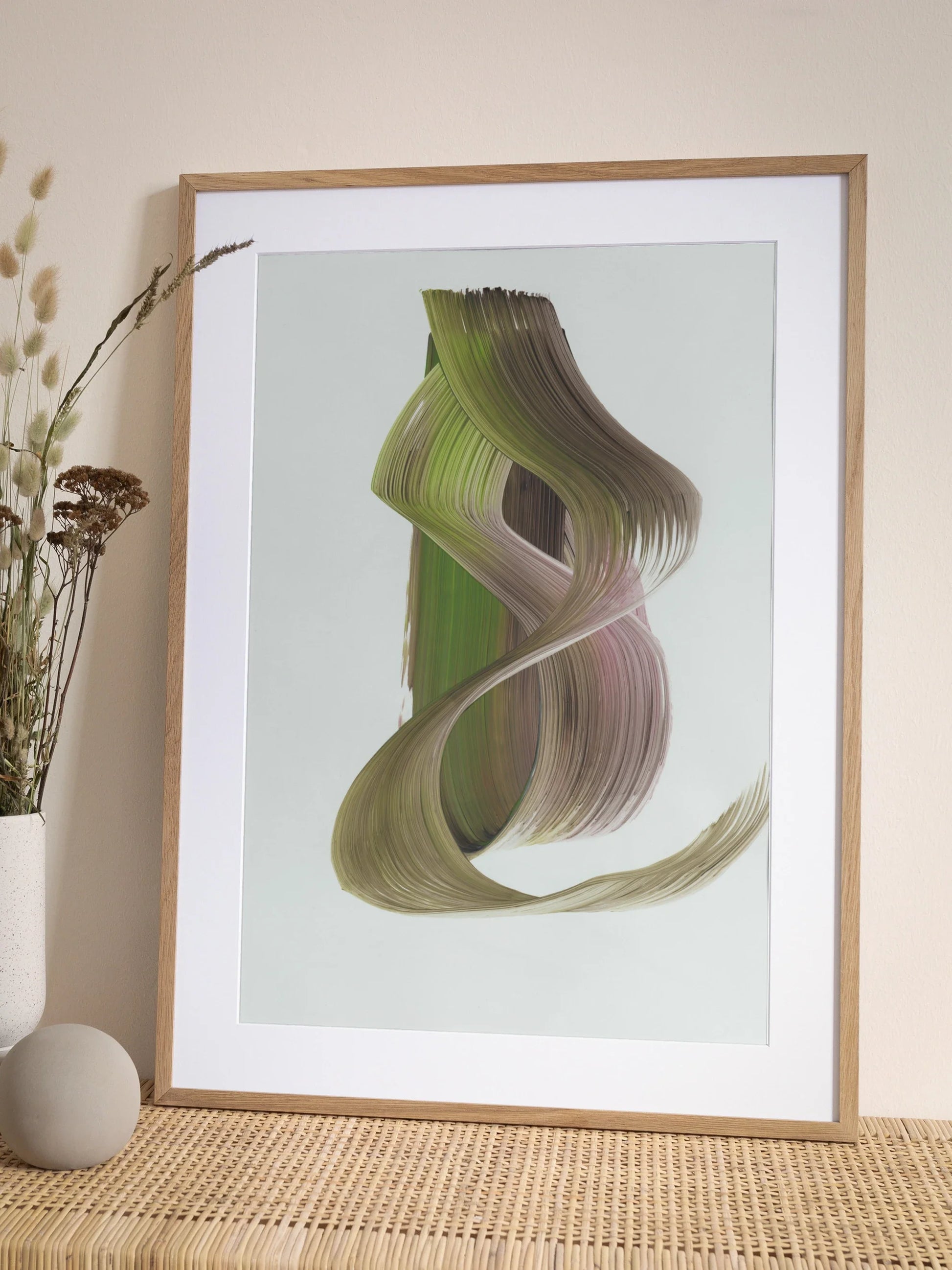 Abstract Brush Stroke Poster