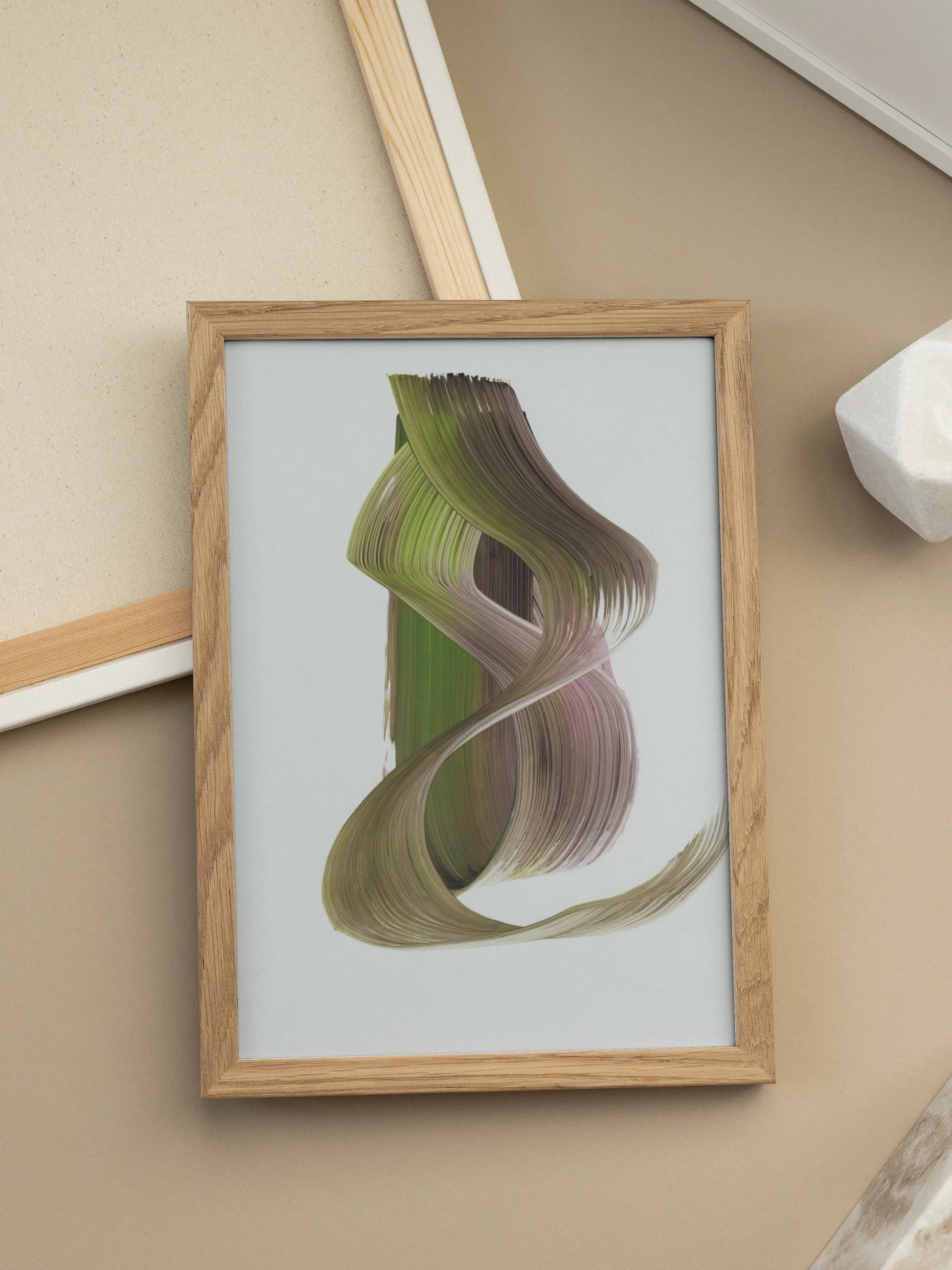 Abstract Brush Stroke Poster