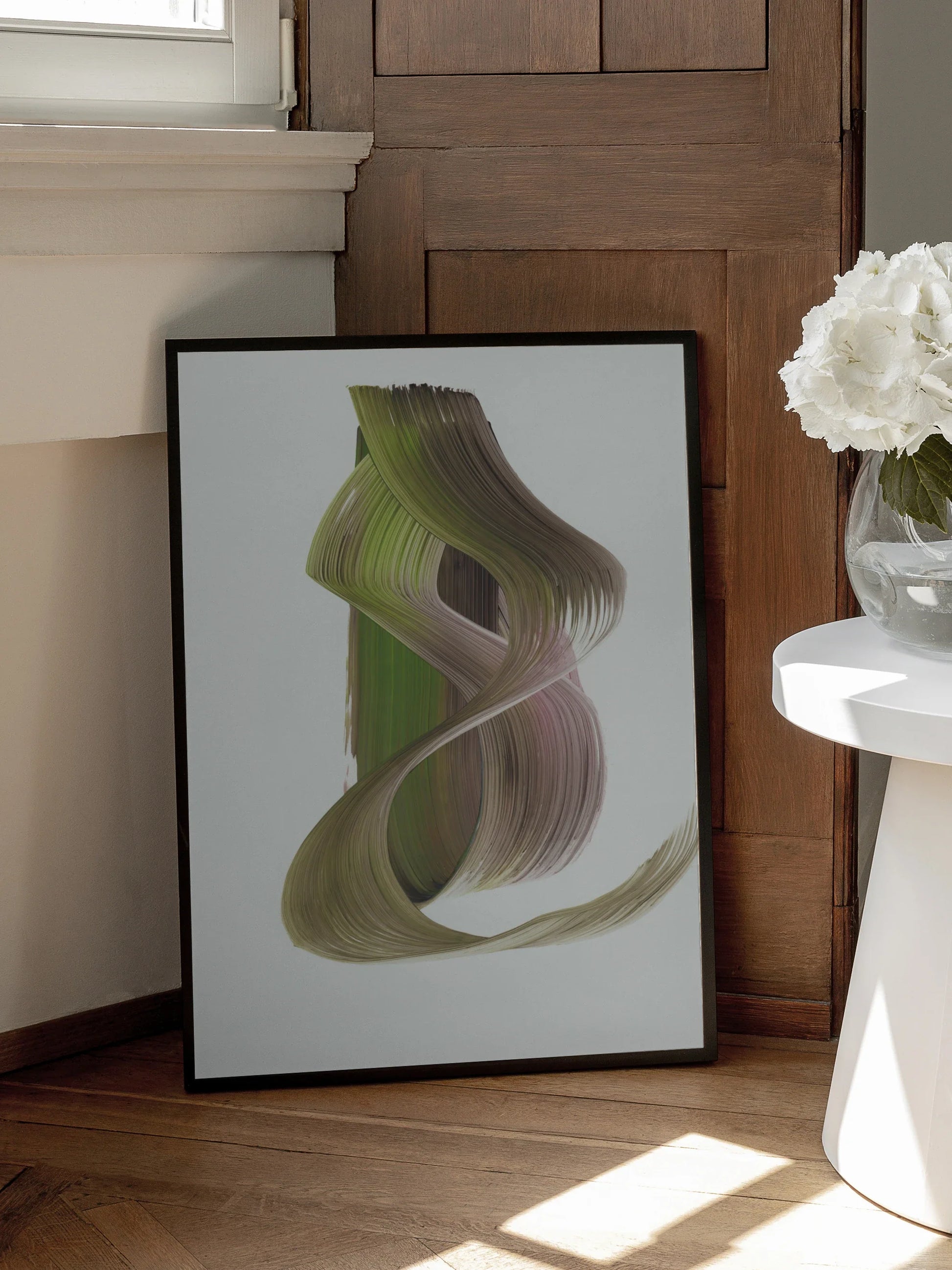 Abstract Brush Stroke Poster
