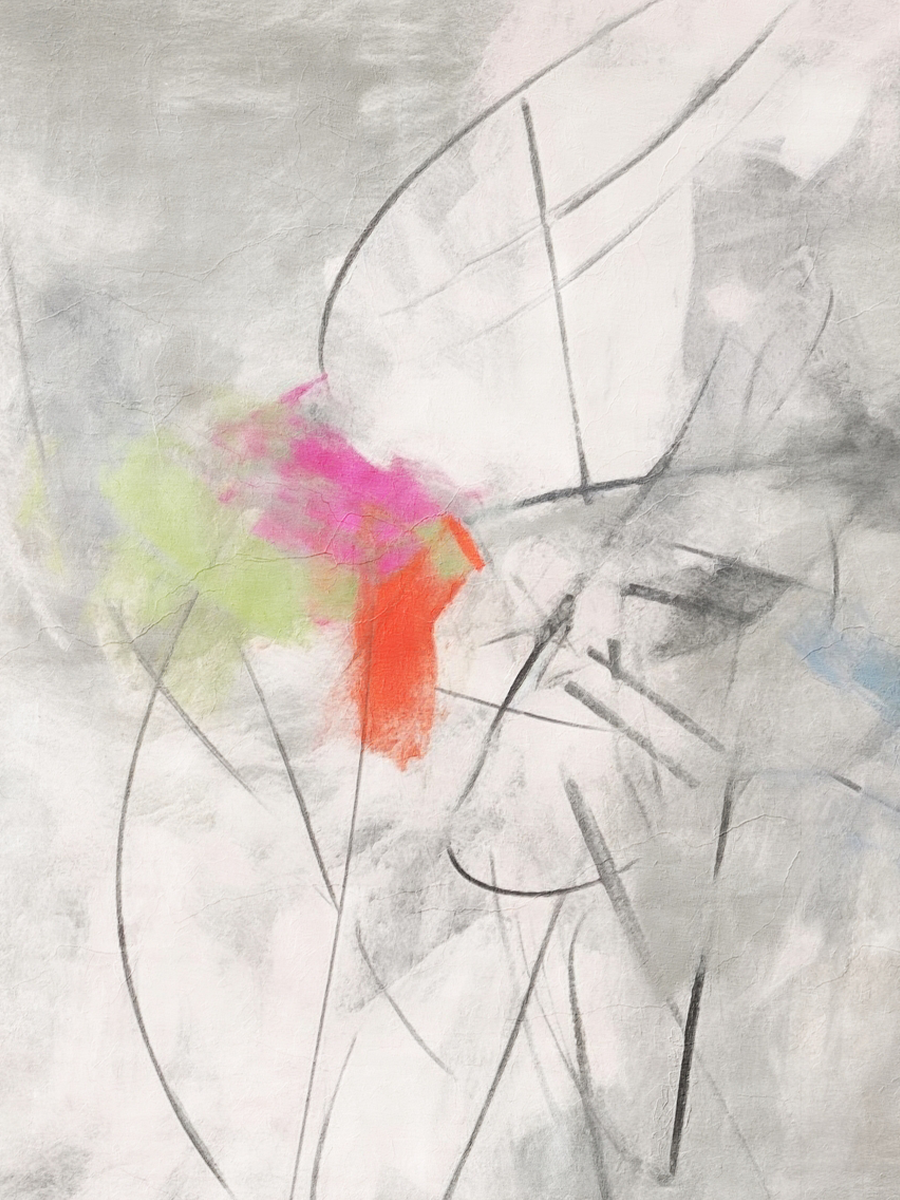 Abstract Color Splash Poster