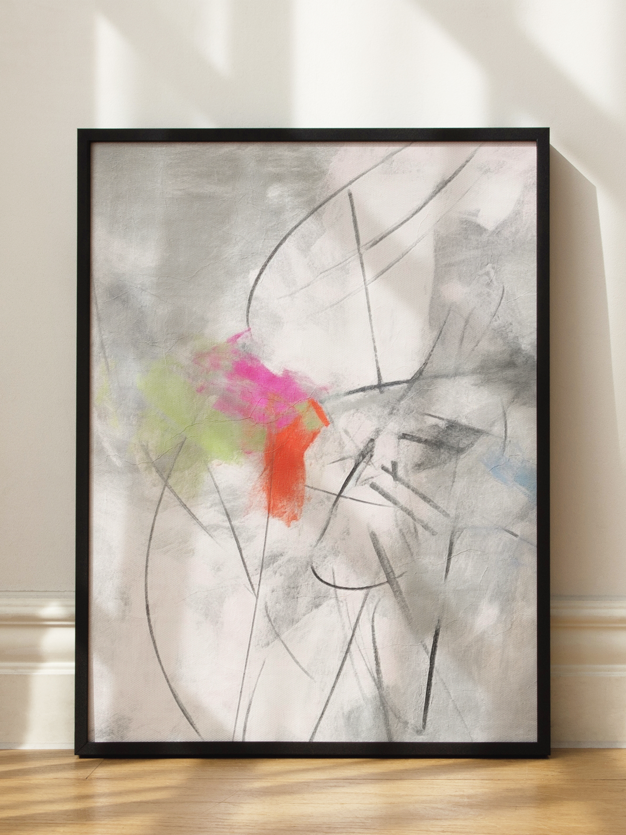 Abstract Color Splash Poster