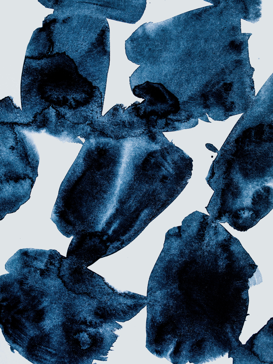 Abstract Dark Blue Poster