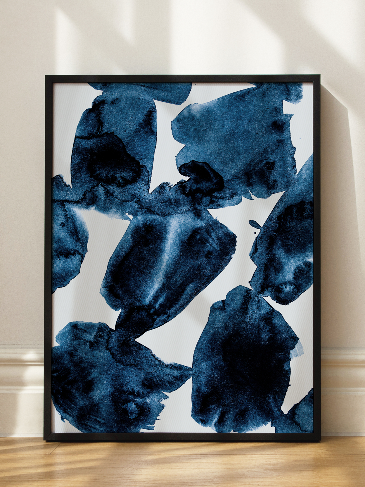 Abstract Dark Blue Poster
